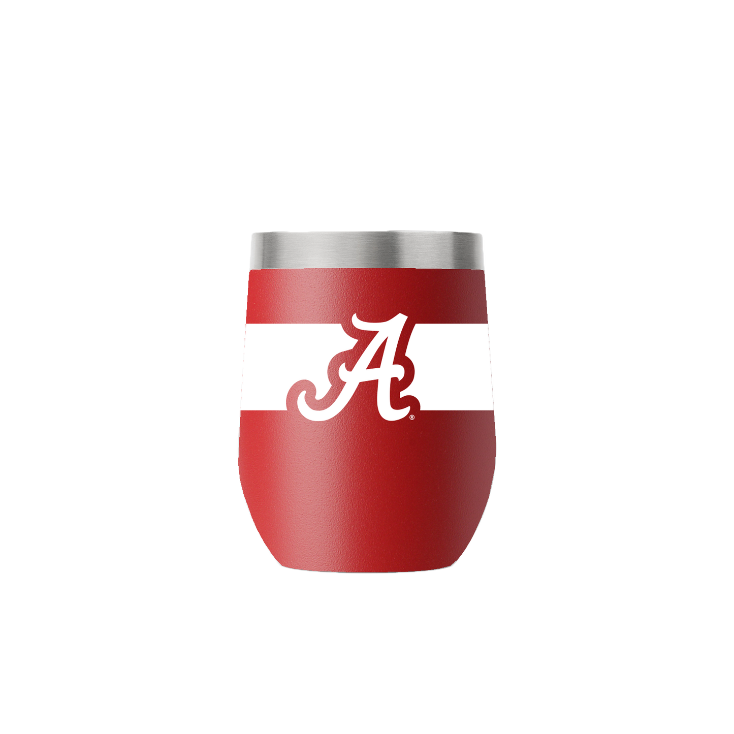 Alabama 12oz Stemless Crimson Tumbler