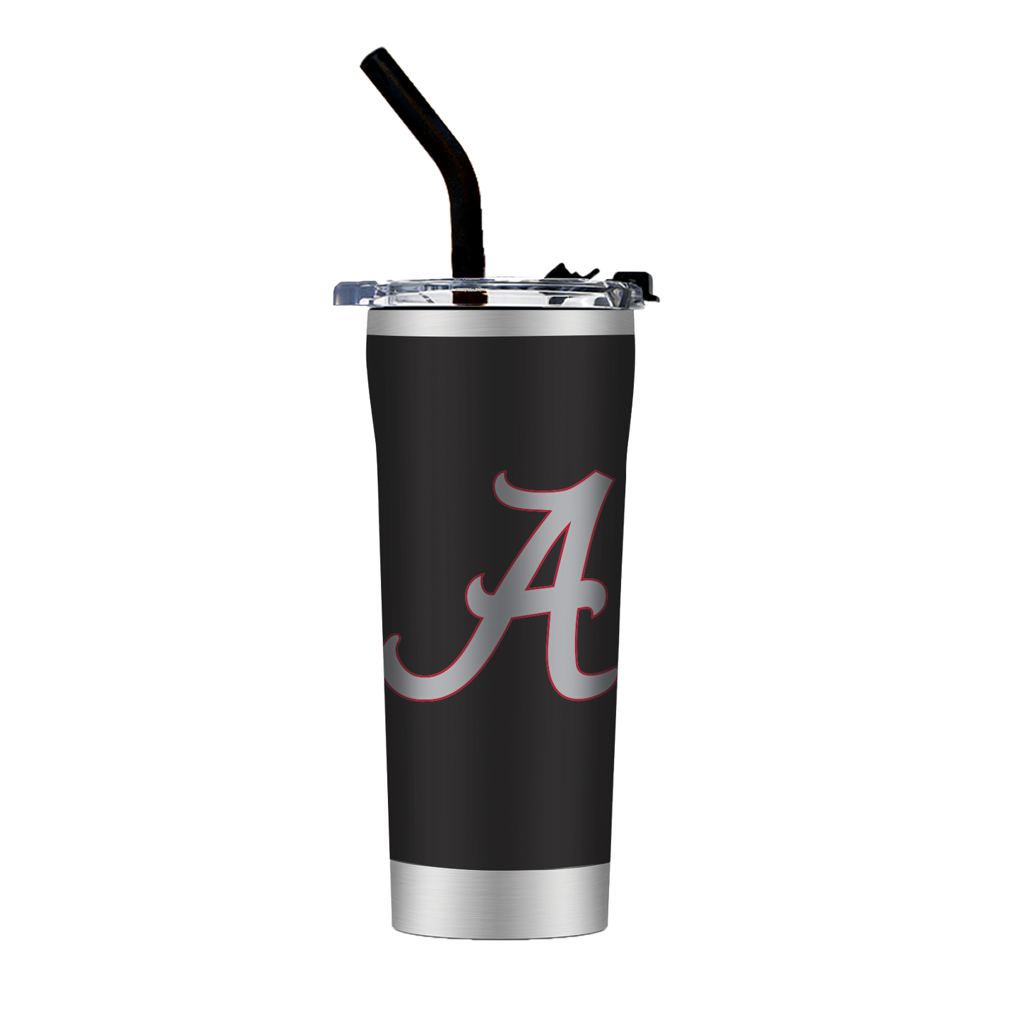 Alabama Black Straw Tumbler