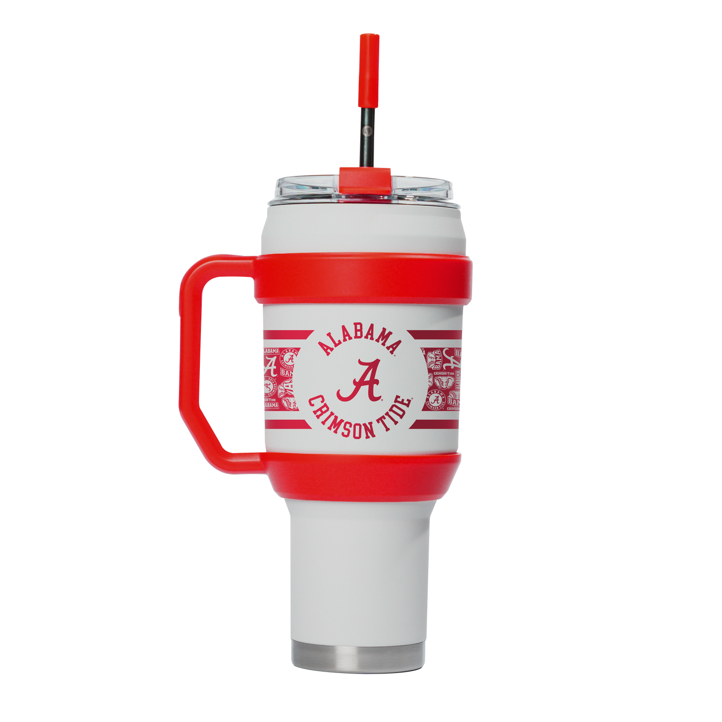 Alabama 40oz Stainless Steel Tumbler - White