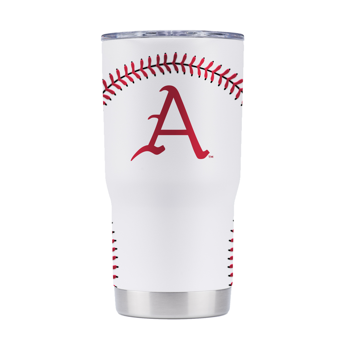 Arkansas 20oz Baseball Tumbler