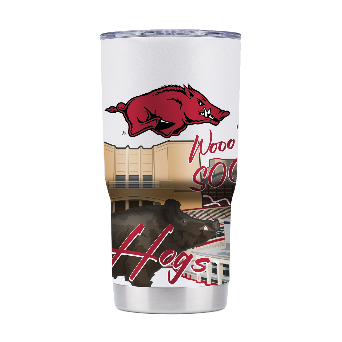 Arkansas 20oz Campus Icons Tumbler