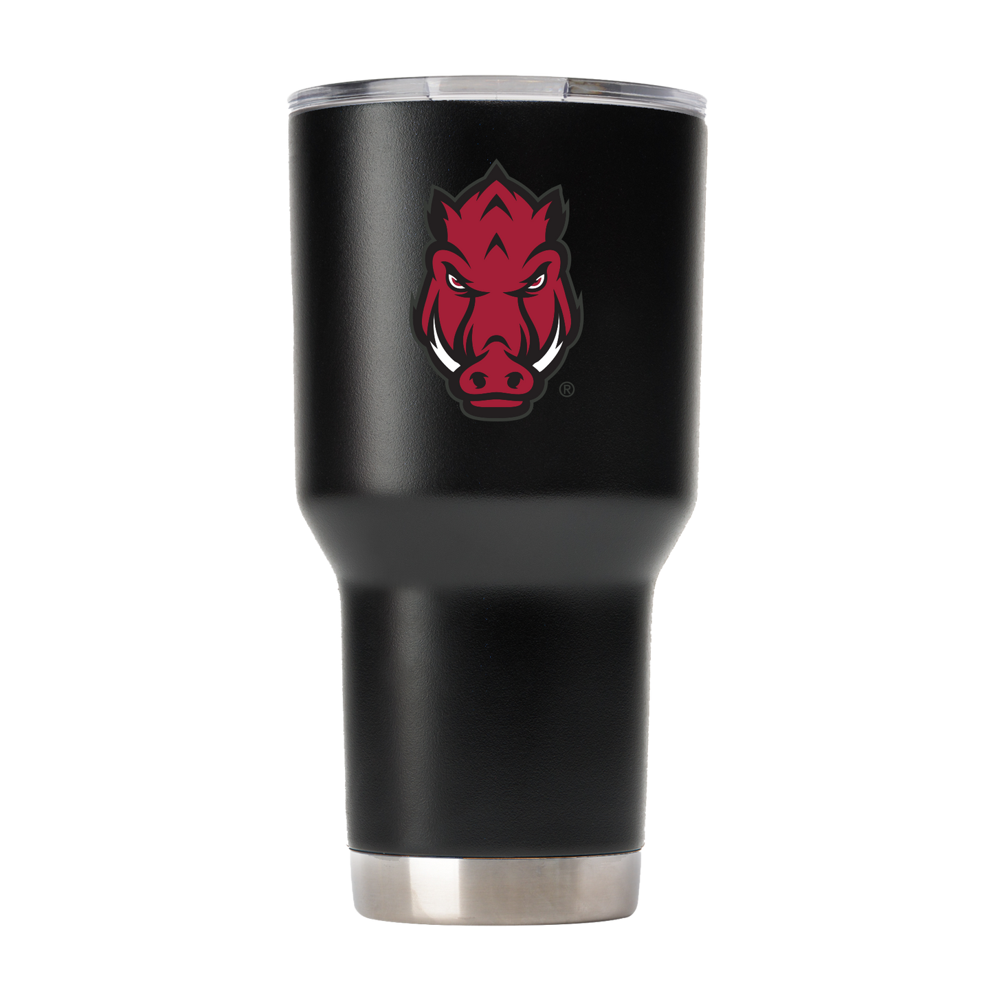Arkansas 30oz Black "Hog Head" Tumbler