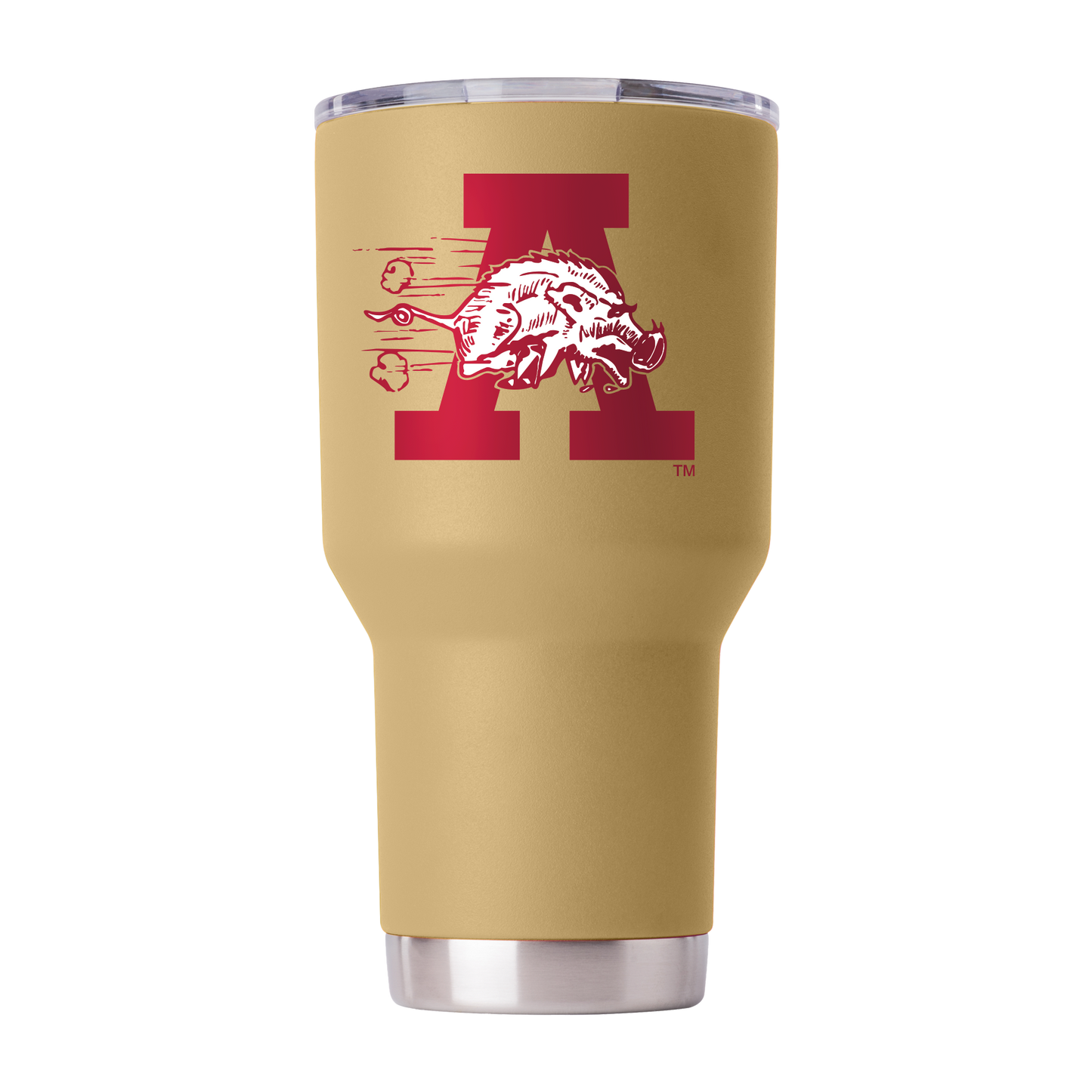 Arkansas 30oz College Vault Gold Tumbler