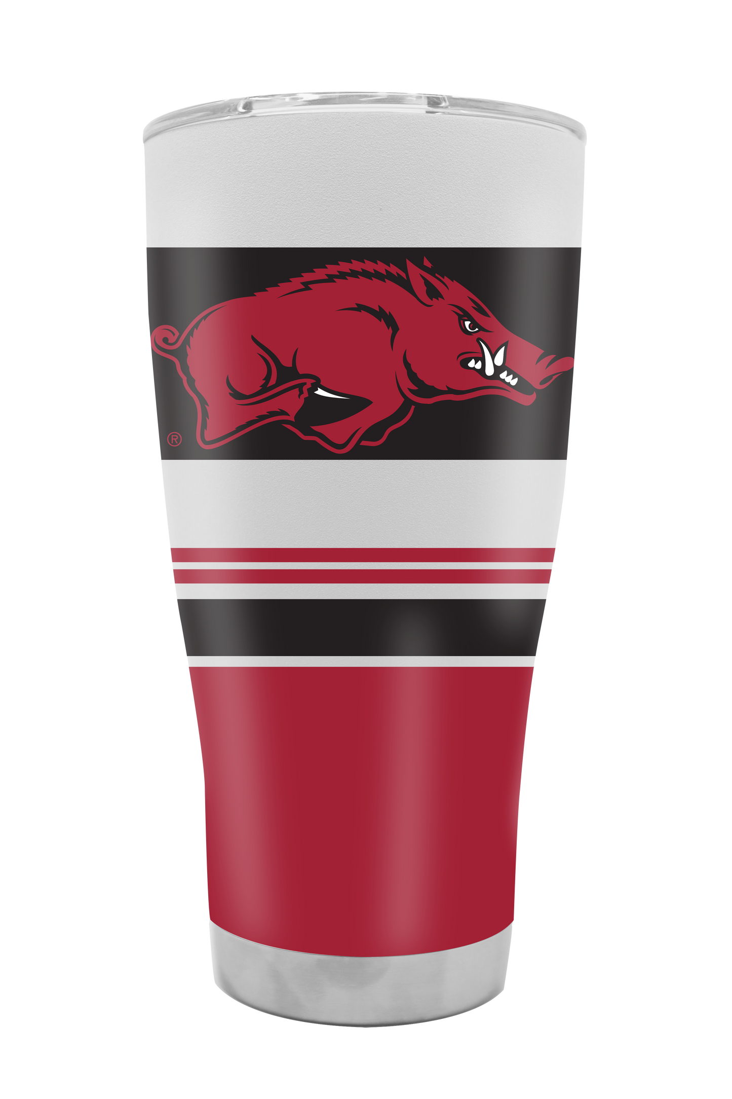 Arkansas 30oz Stripe Tumbler