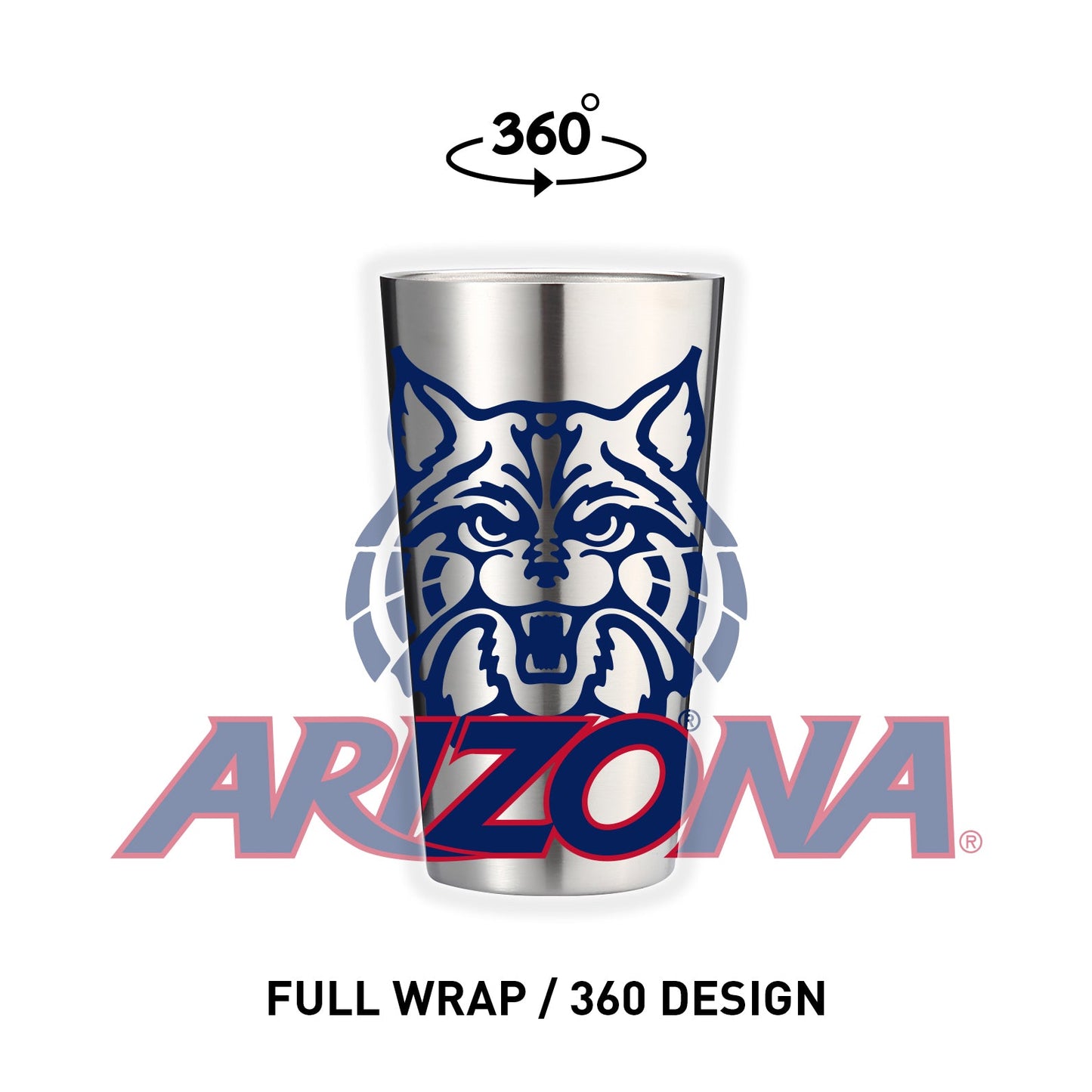 Arizona 16oz Stainless Pint