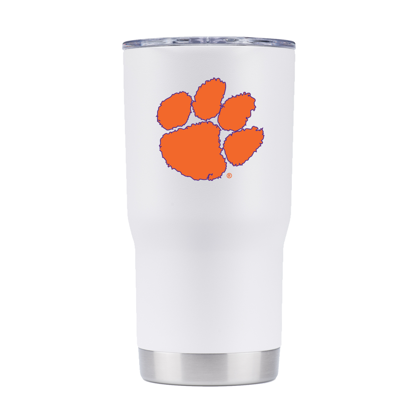 Clemson 20oz White Tumbler