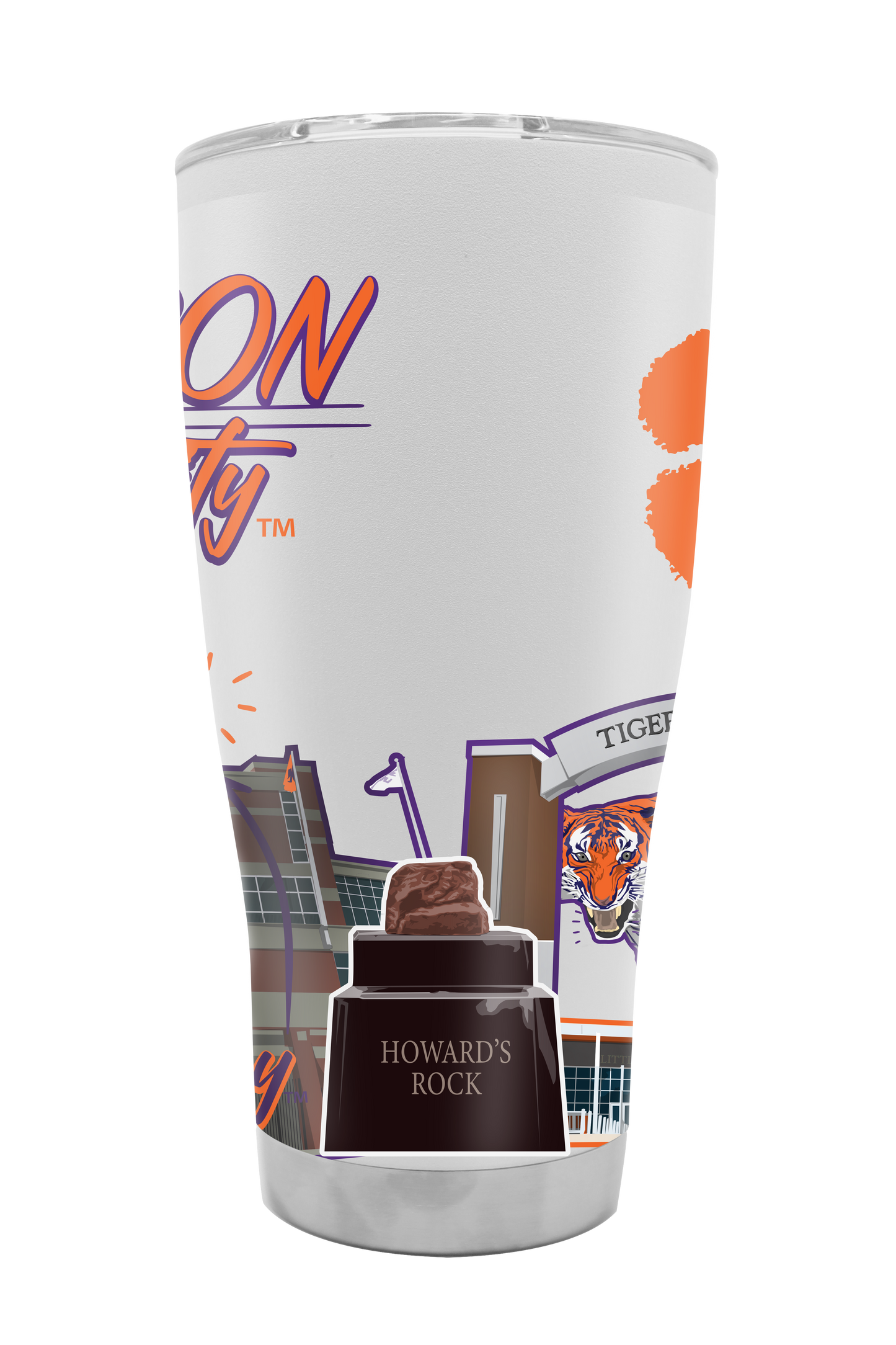 Clemson 30oz Campus Icons Tumbler