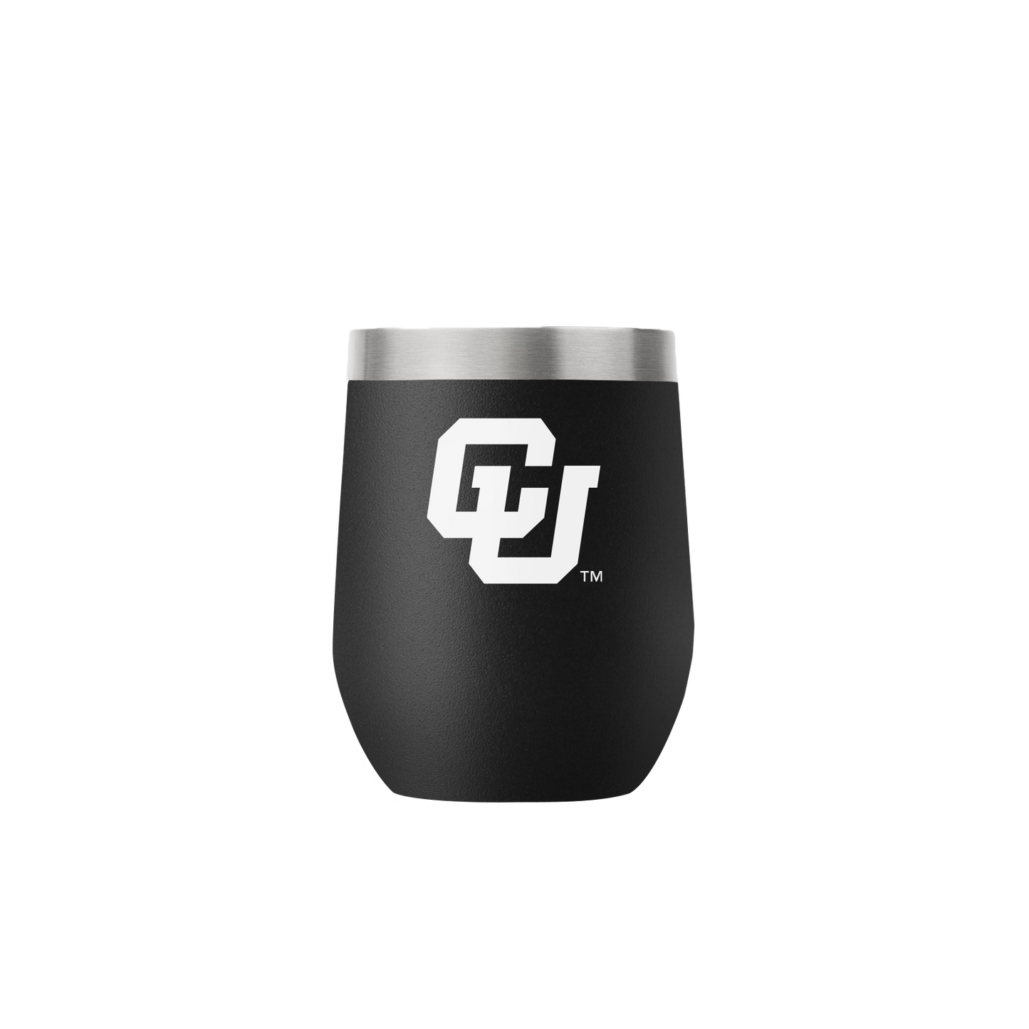 Colorado 12oz Stemless Black Tumbler