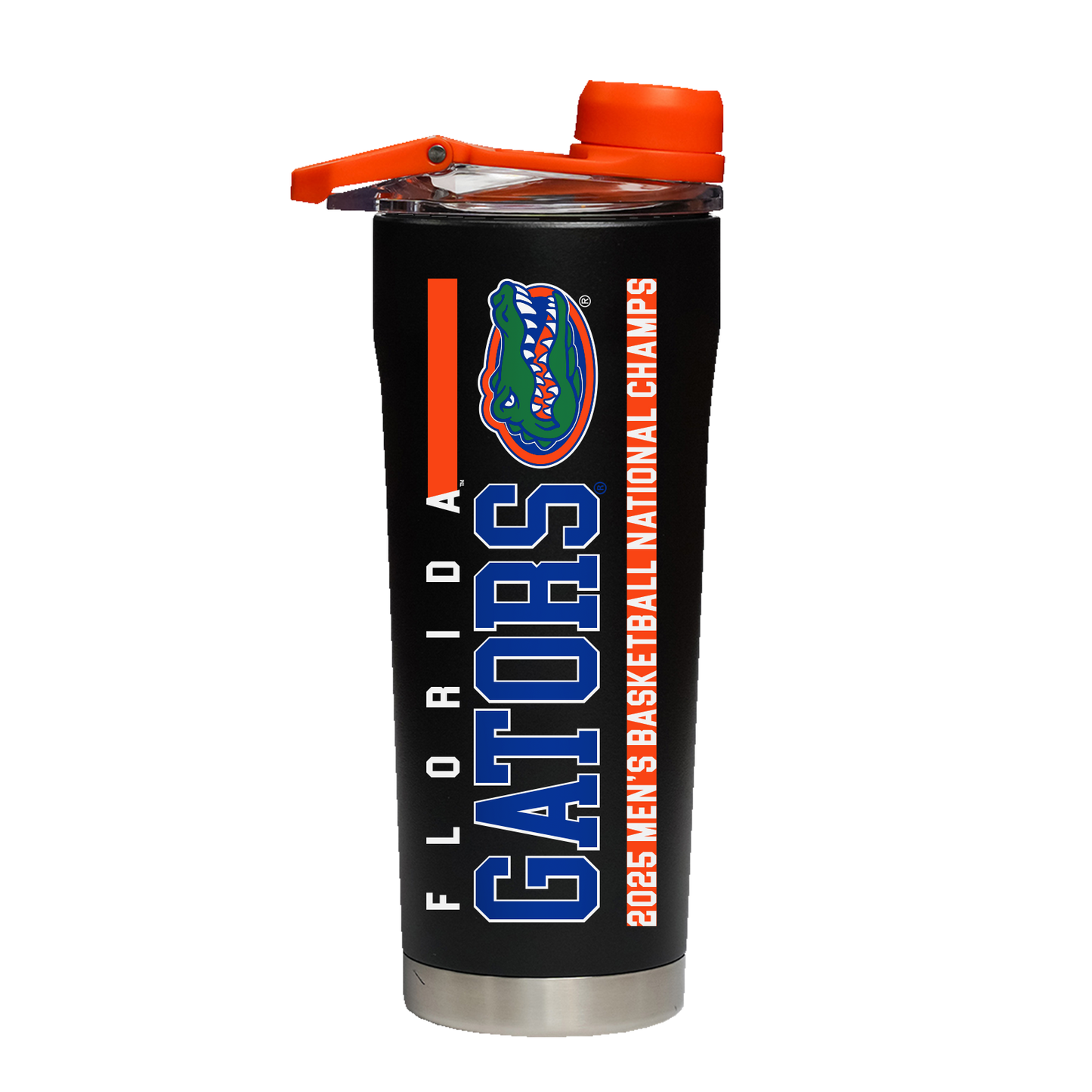 Florida 2025 National Champions Black Stainless Steel Shaker