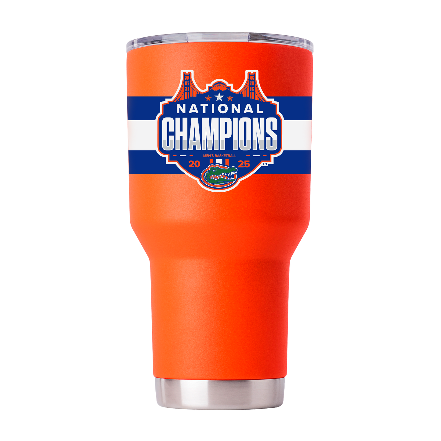 Florida 2025 National Champions 30oz Orange Tumbler