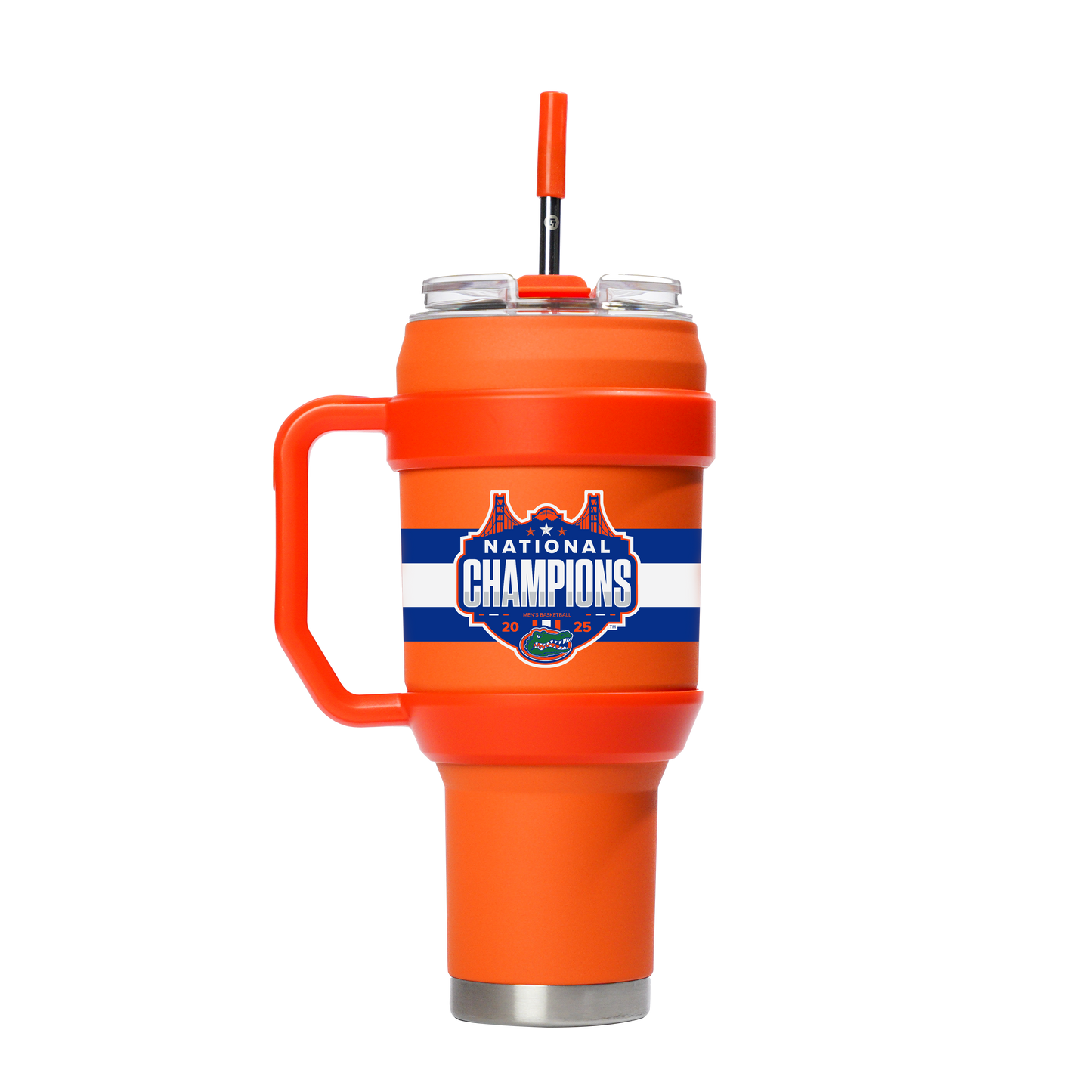 Florida 2025 National Champions 40oz Orange Stainless Steel Tumbler