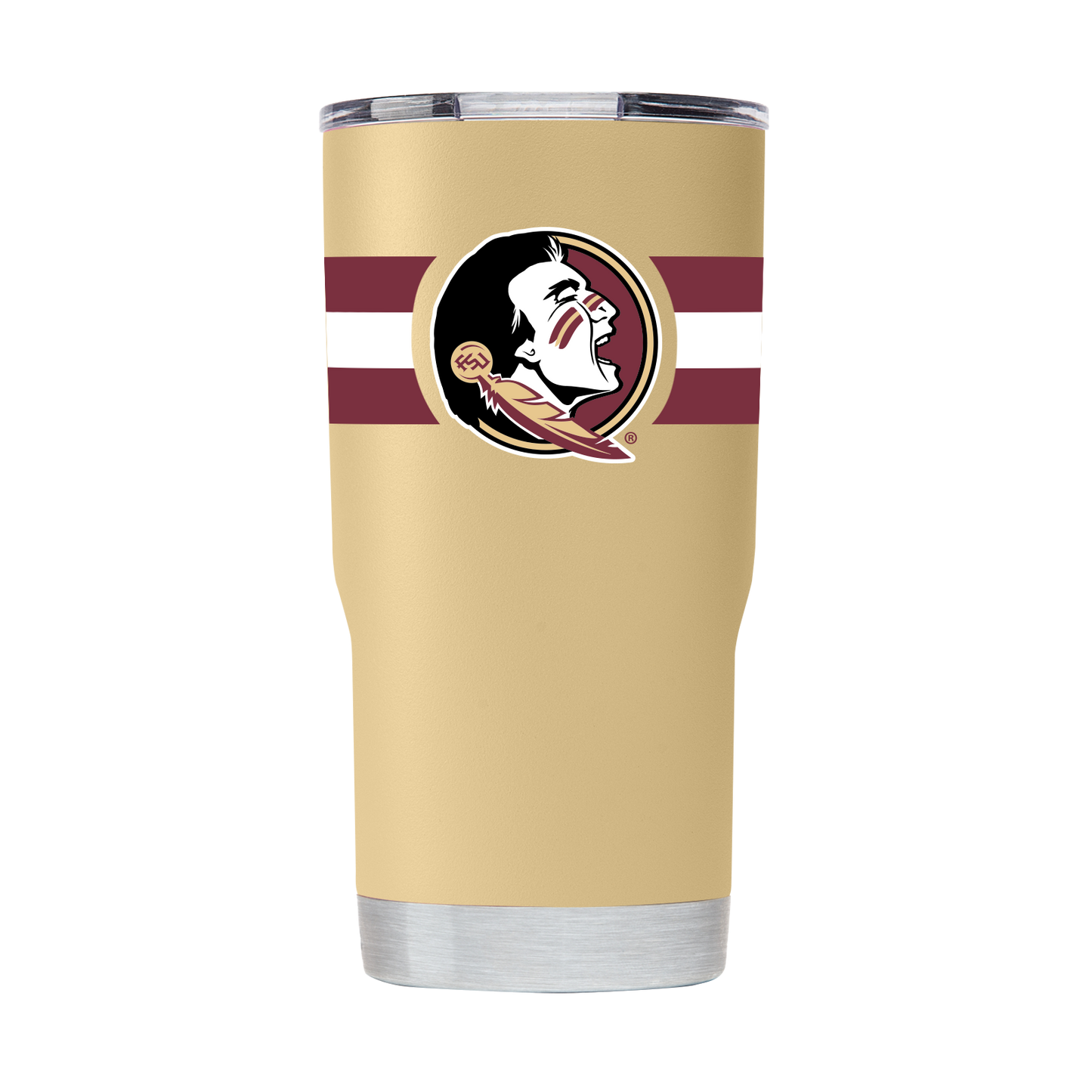 Florida State 20oz Gold Striped Tumbler