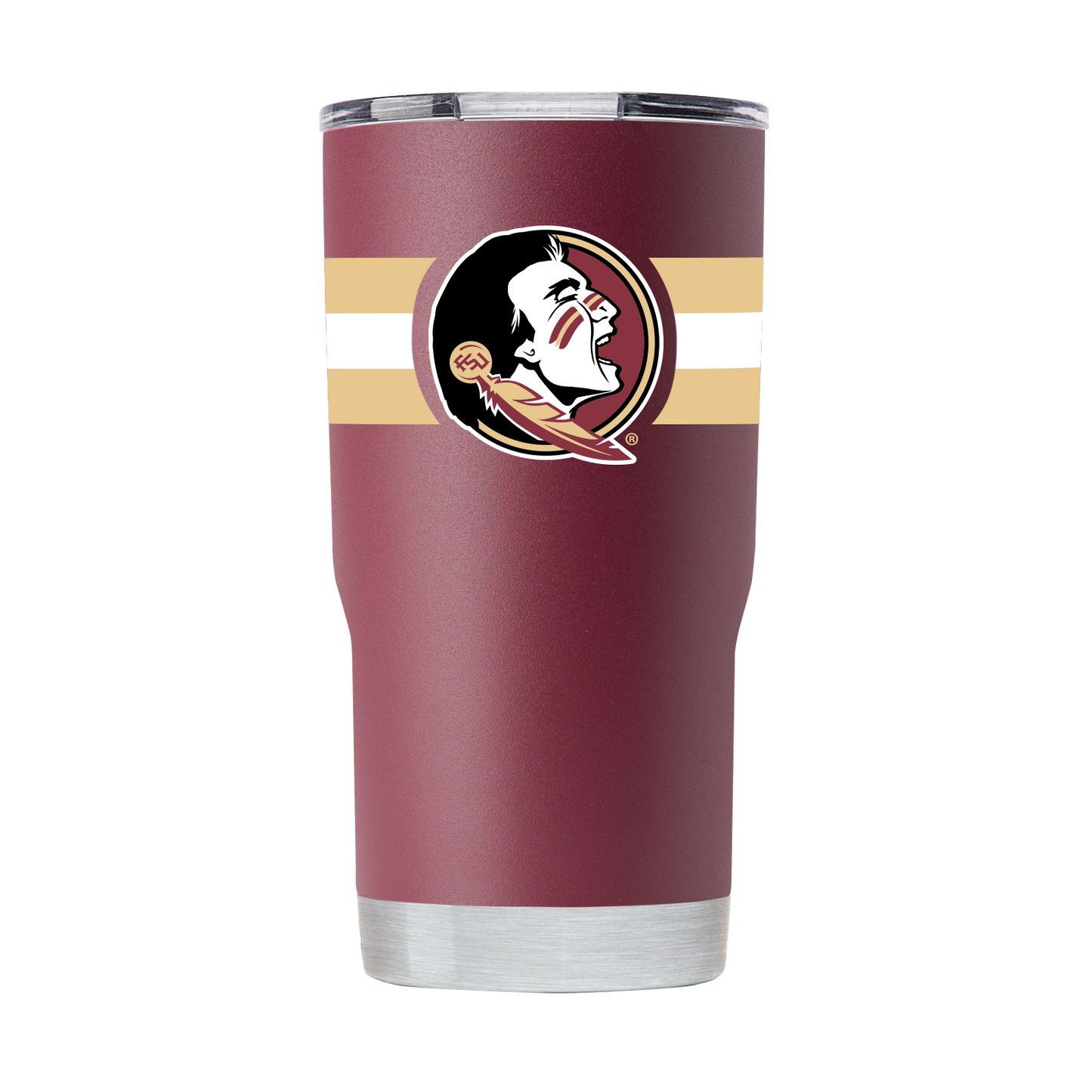 Florida State 20oz Garnet Striped Tumbler