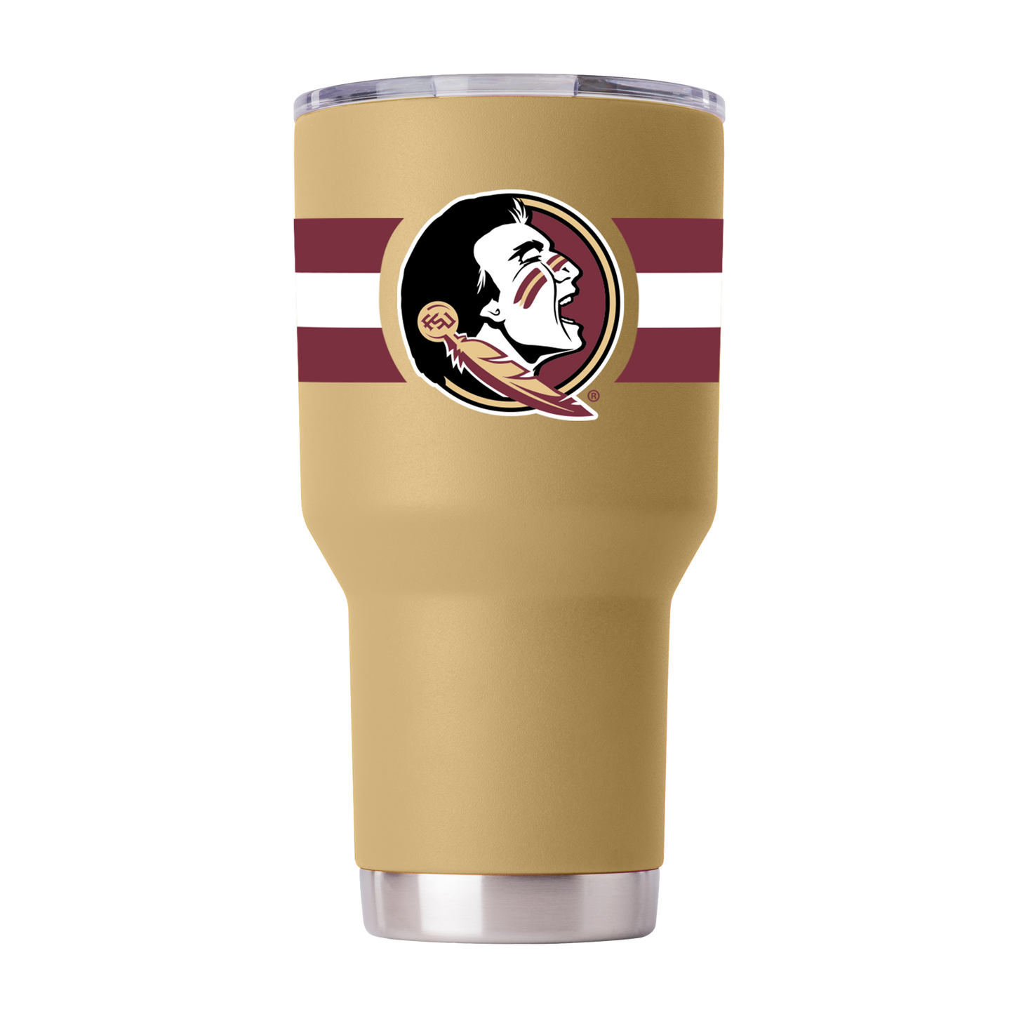 Florida State 30oz Gold Striped Tumbler