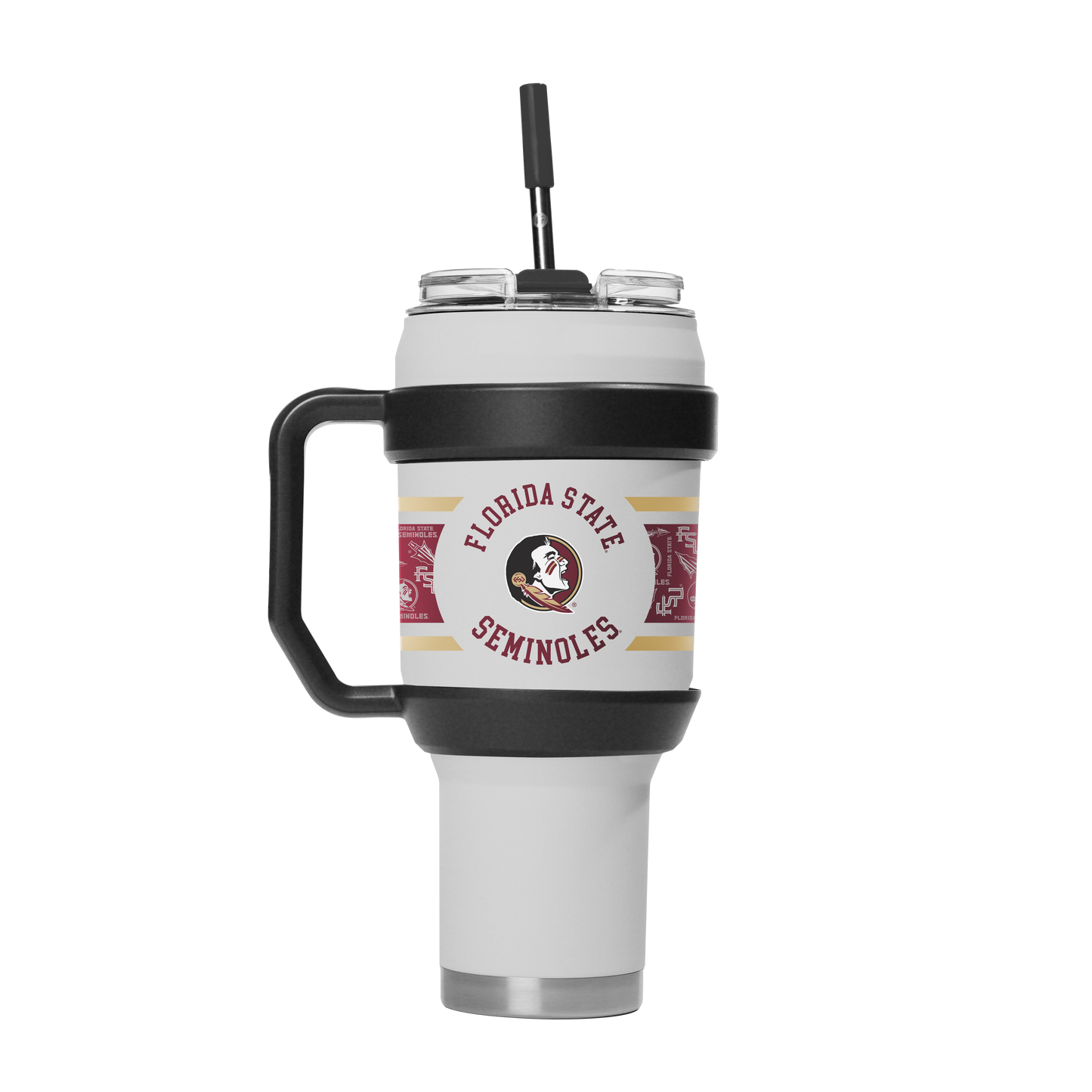Florida State 40oz Stainless Steel Tumbler - White