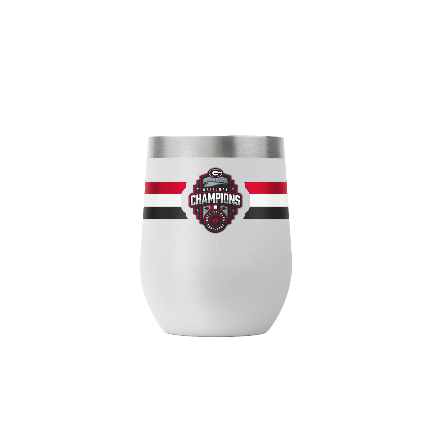 Georgia 12oz National Champs Grey Stemless-2022