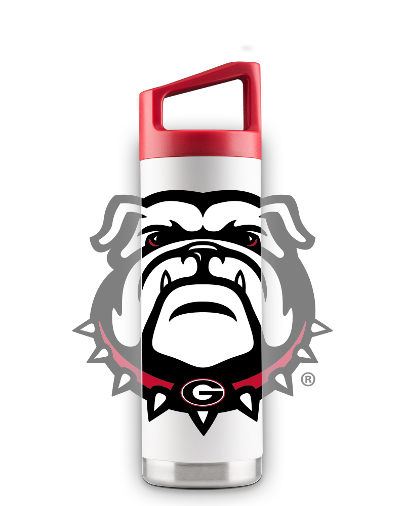 Georgia 16oz White "Mascot" Youth Bottle