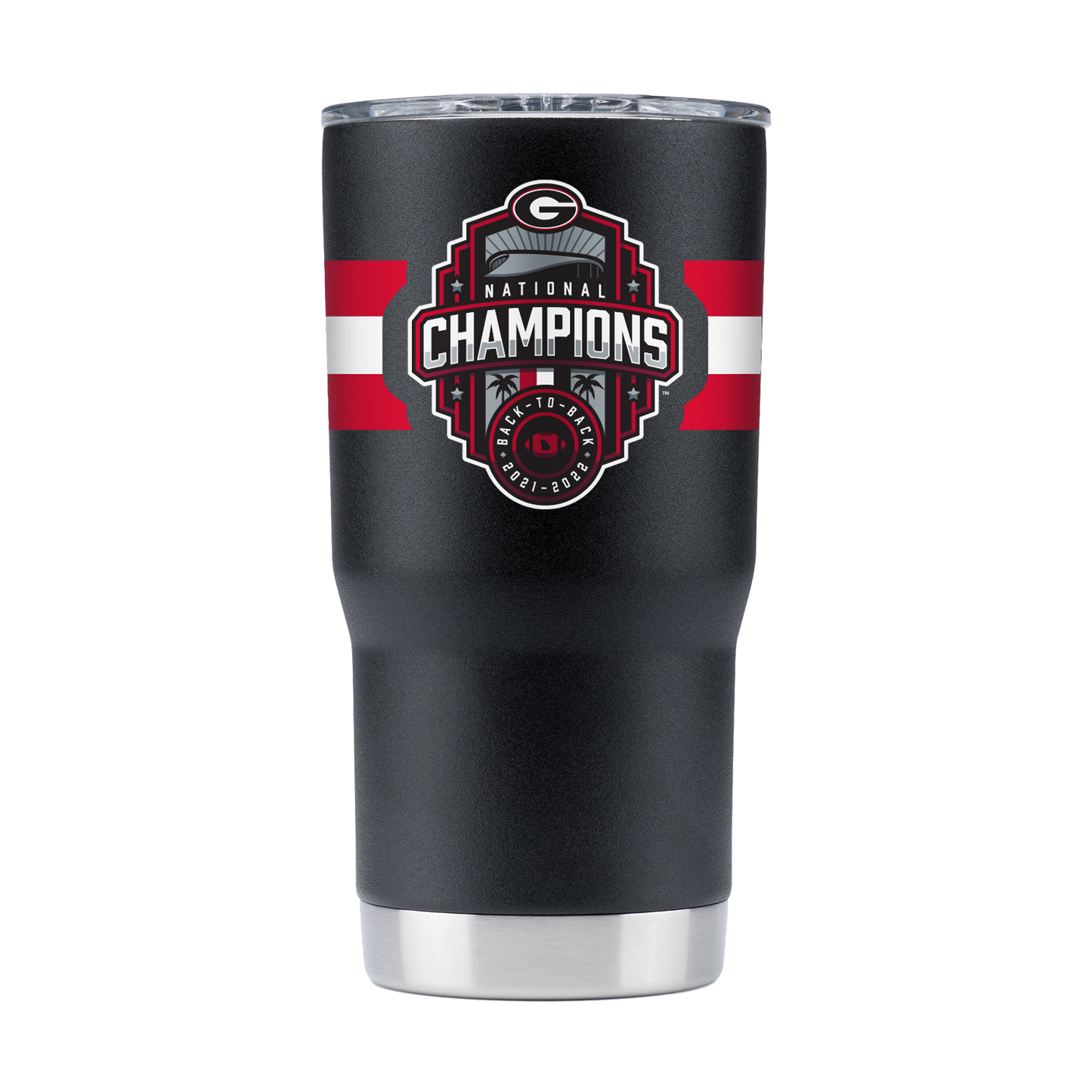 Georgia 20oz National Champs Black Tumbler-2022