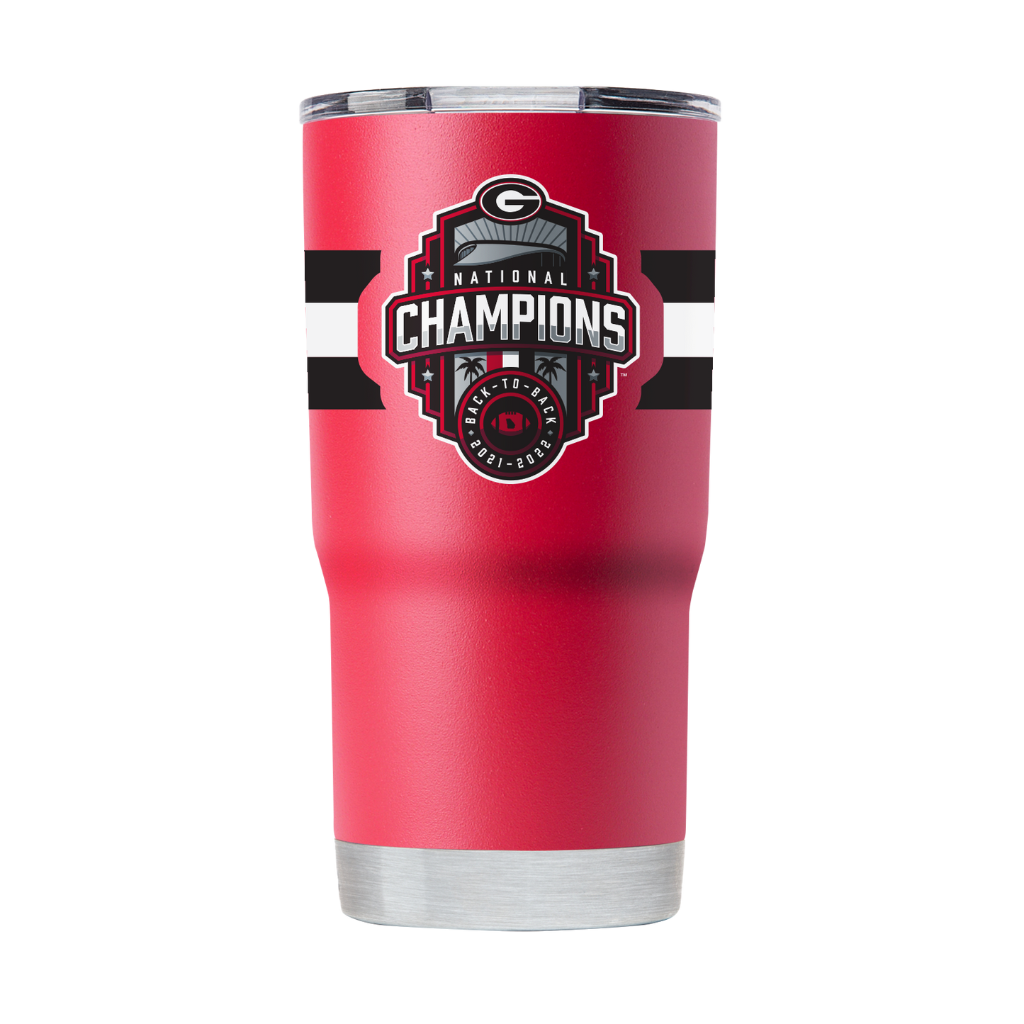 Georgia 20oz National Champs Red Tumbler-2022