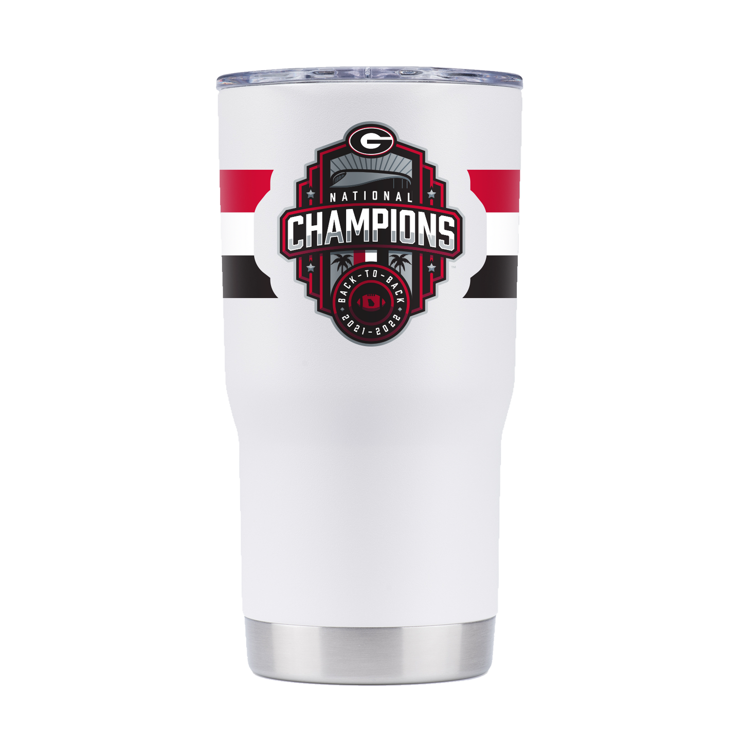 Georgia 20oz National Champs White (B2B)Tumbler-2022