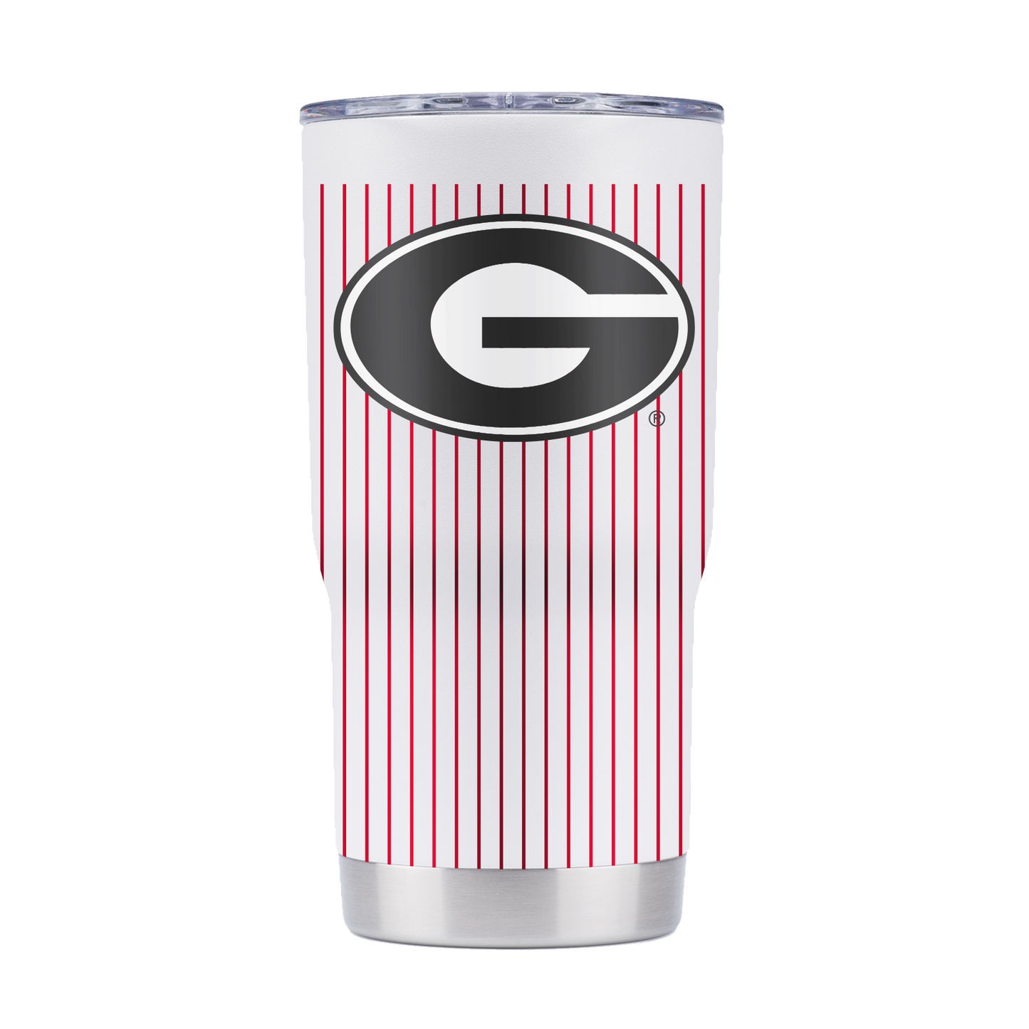 Georgia 20oz Pinstripe Baseball Tumbler