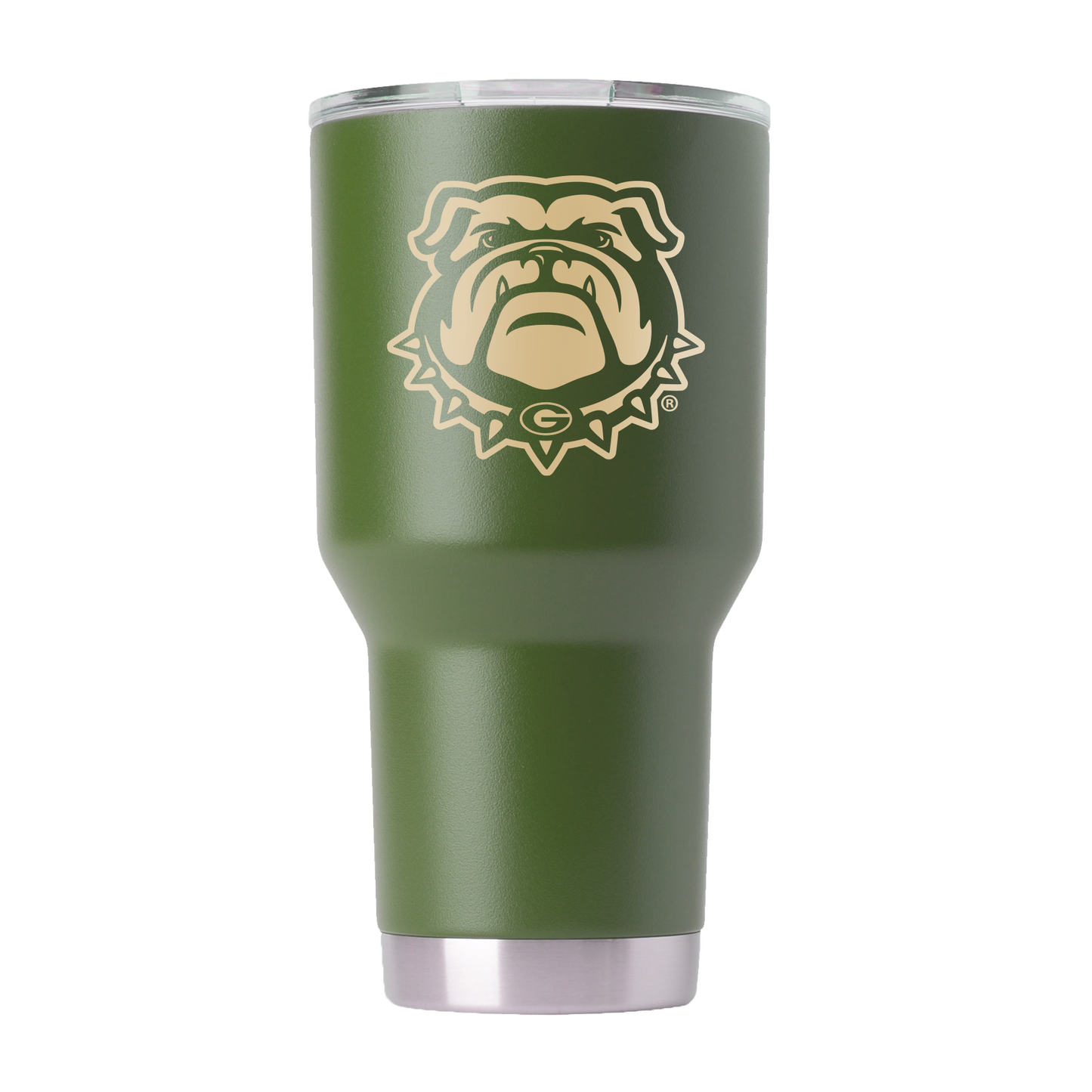 Georgia 30oz Olive Green Tumbler - American Flag Design