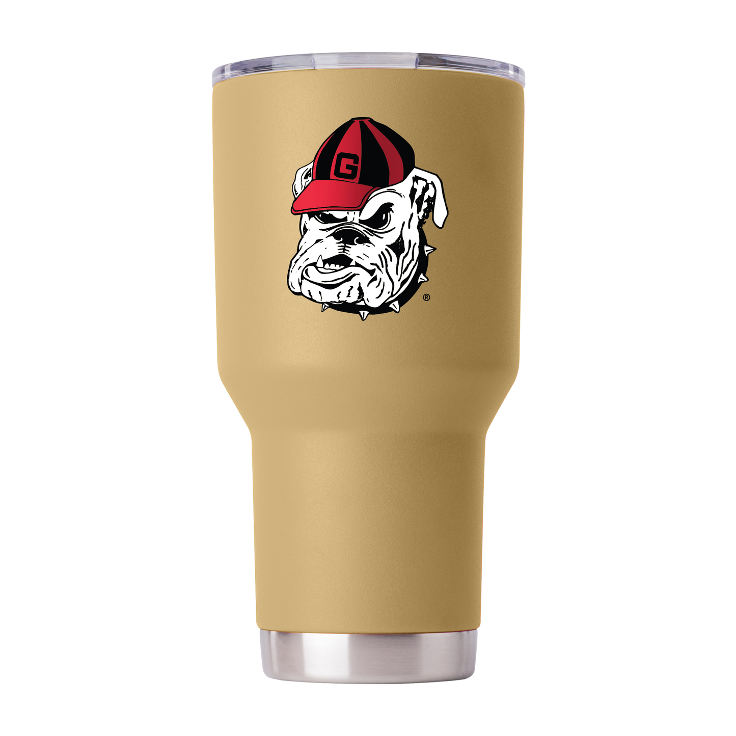 Georgia 30oz College Vault Gold Tumbler
