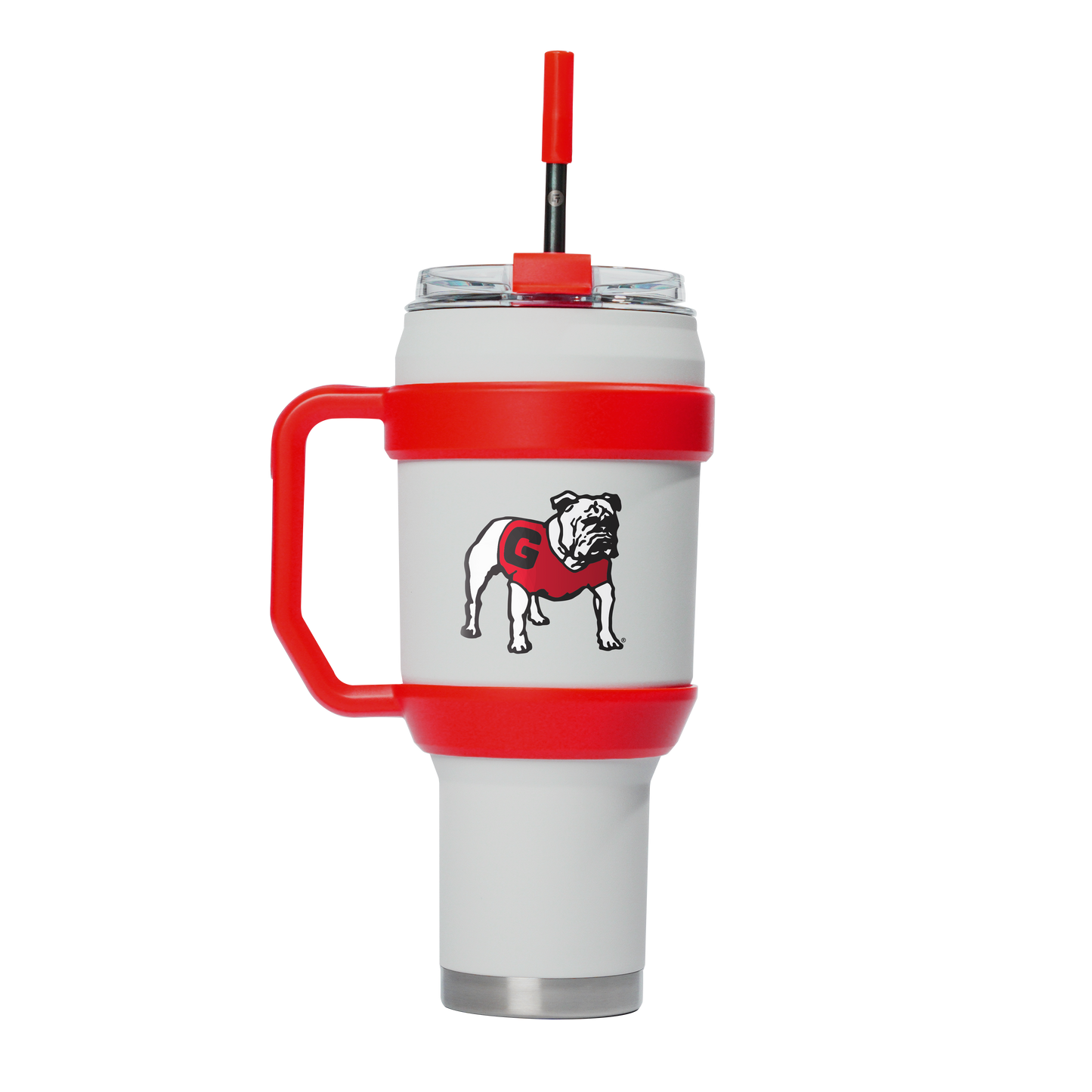 Georgia 40oz Stainless Steel Tumbler - White College Vault