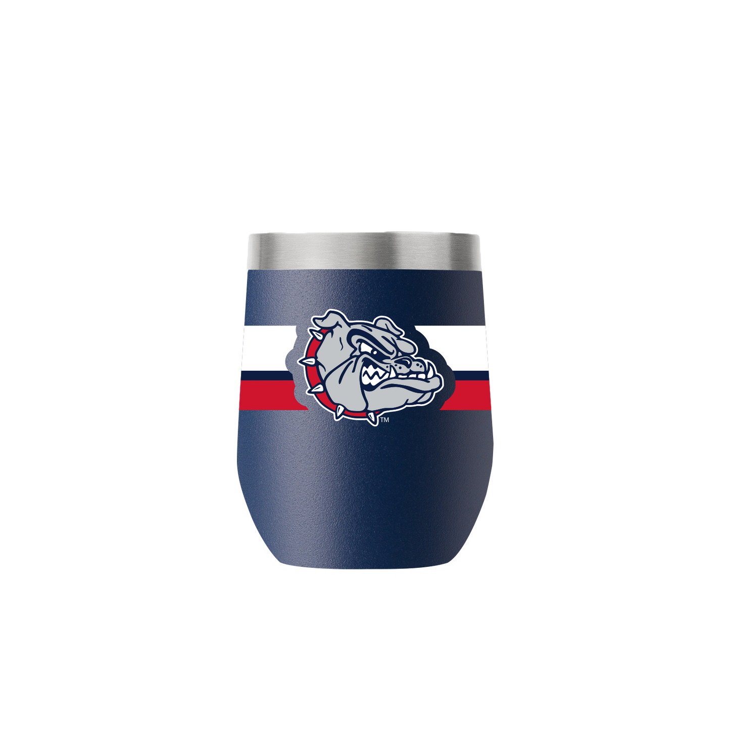Gonzaga 12oz Stemless Navy Tumbler