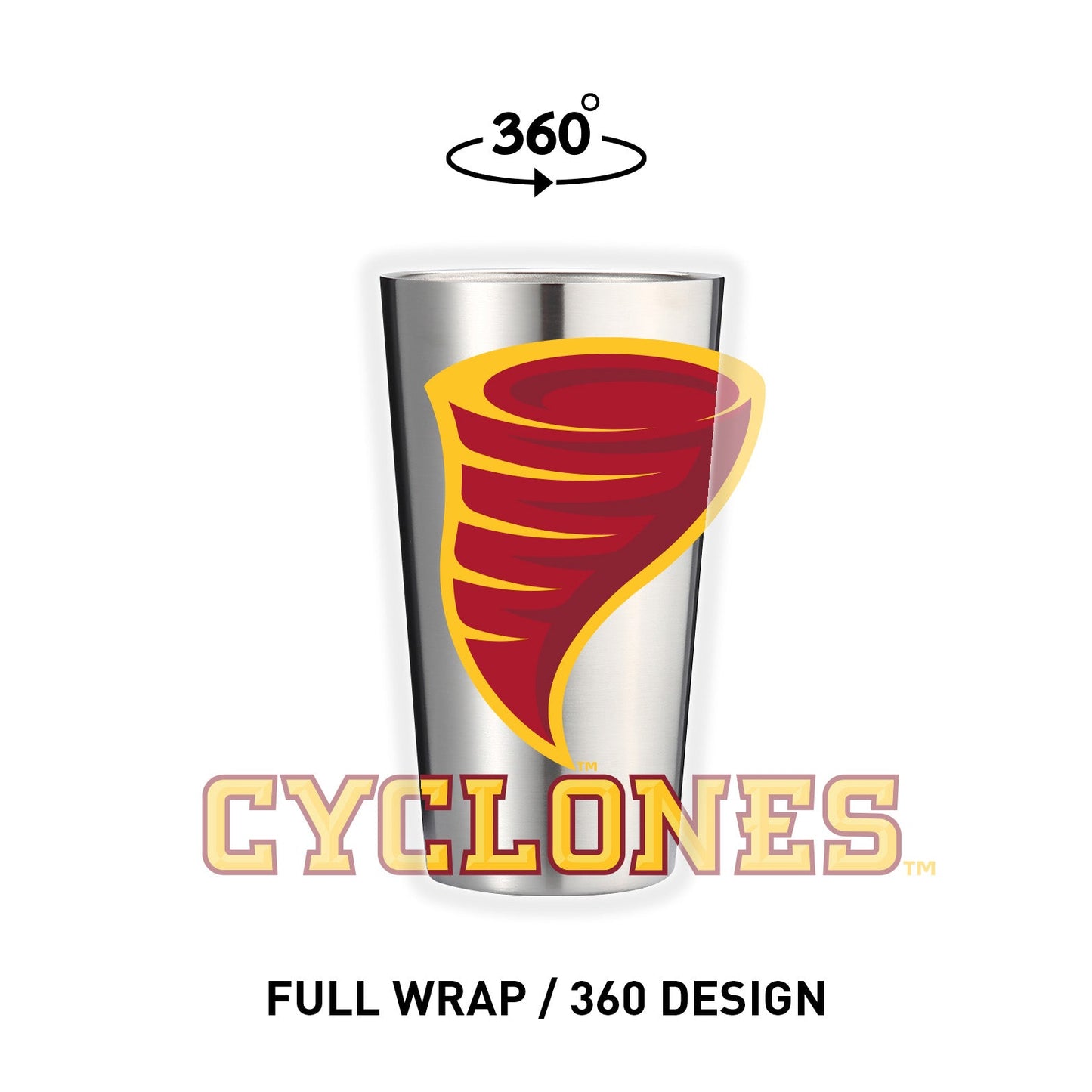 Iowa State 16oz Stainless Pint