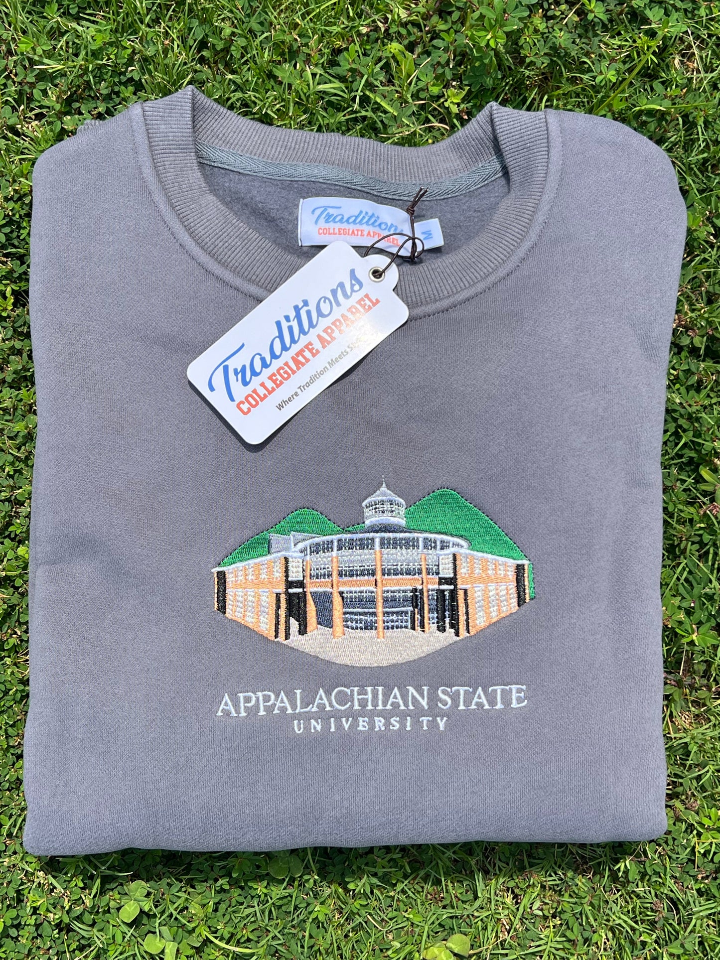 Official Appalachian State University Crewneck (Stone Grey)