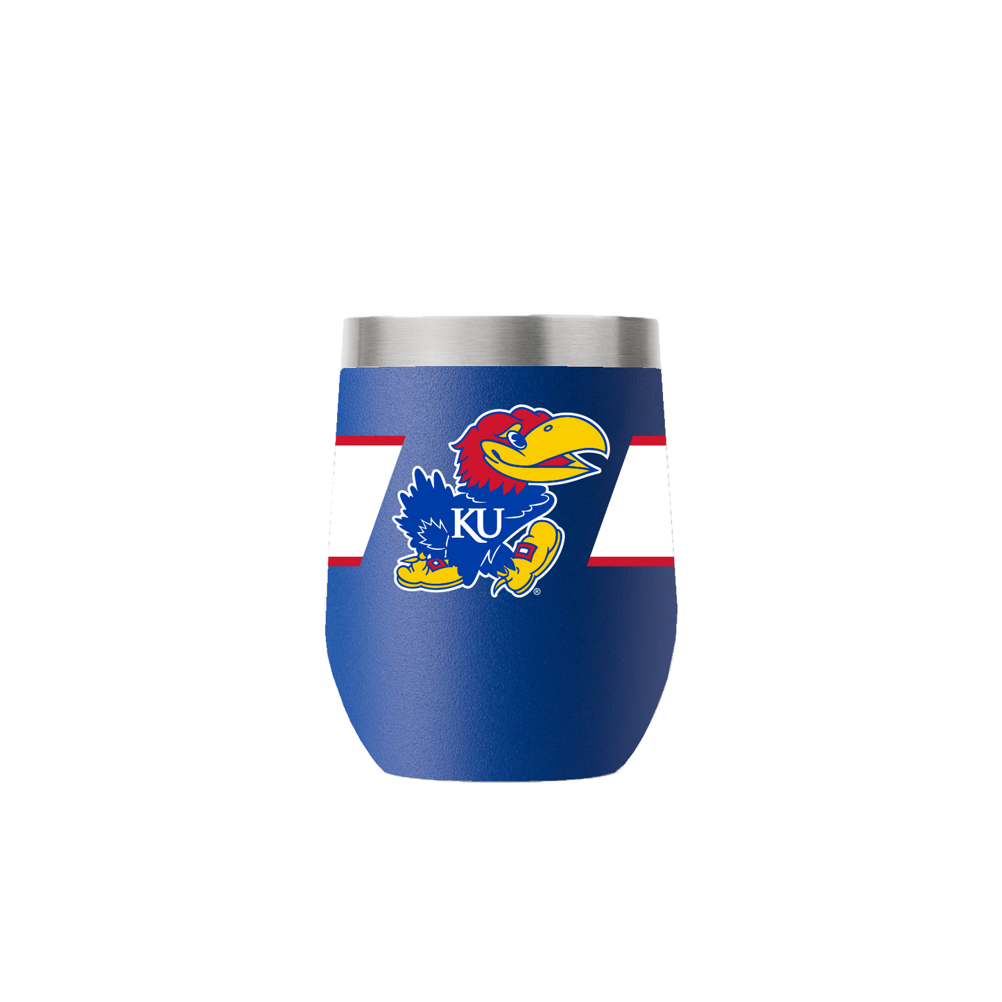 Kansas 12oz Stemless Blue Tumbler