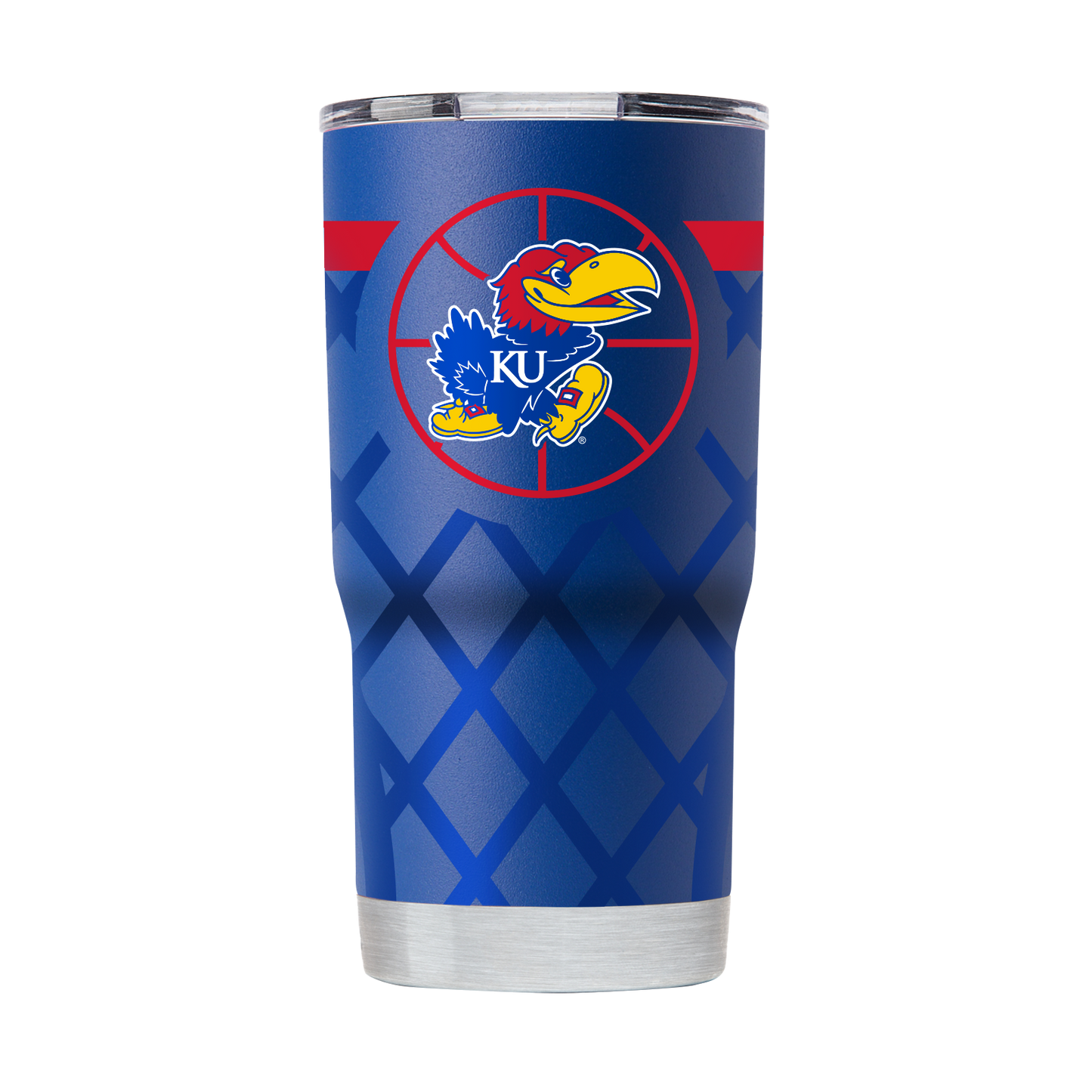 Kansas 20oz Blue Basketball Tumbler
