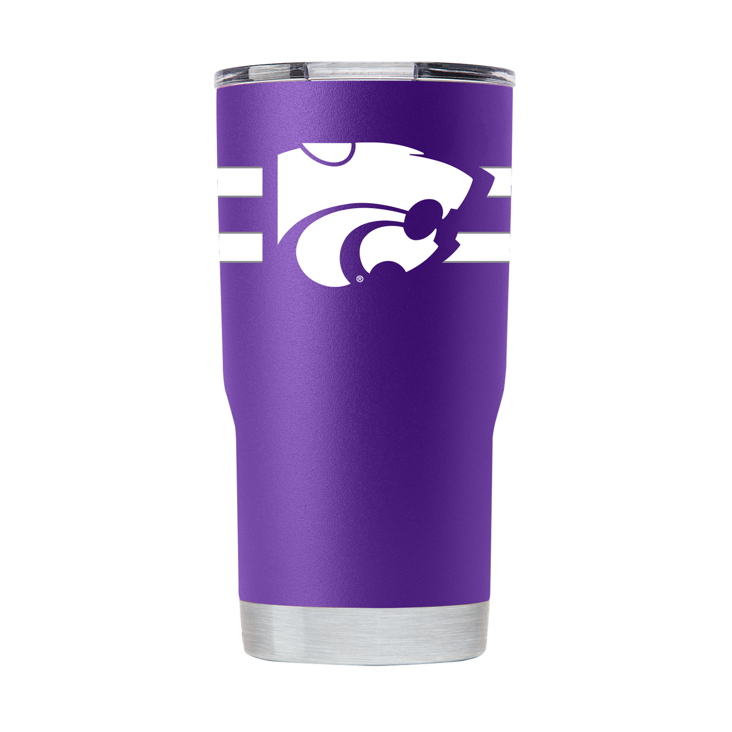 Kansas State 20oz Purple Stripe Tumbler