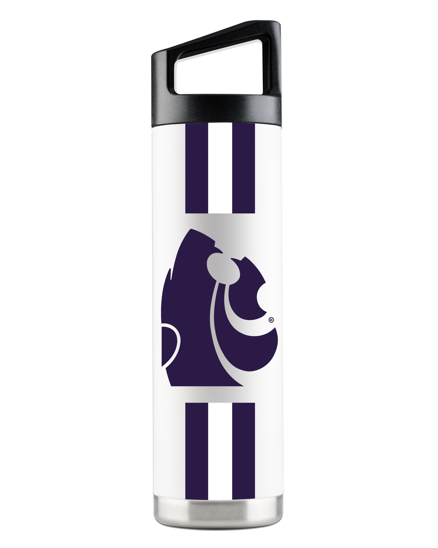 Kansas State 22oz White Bottle