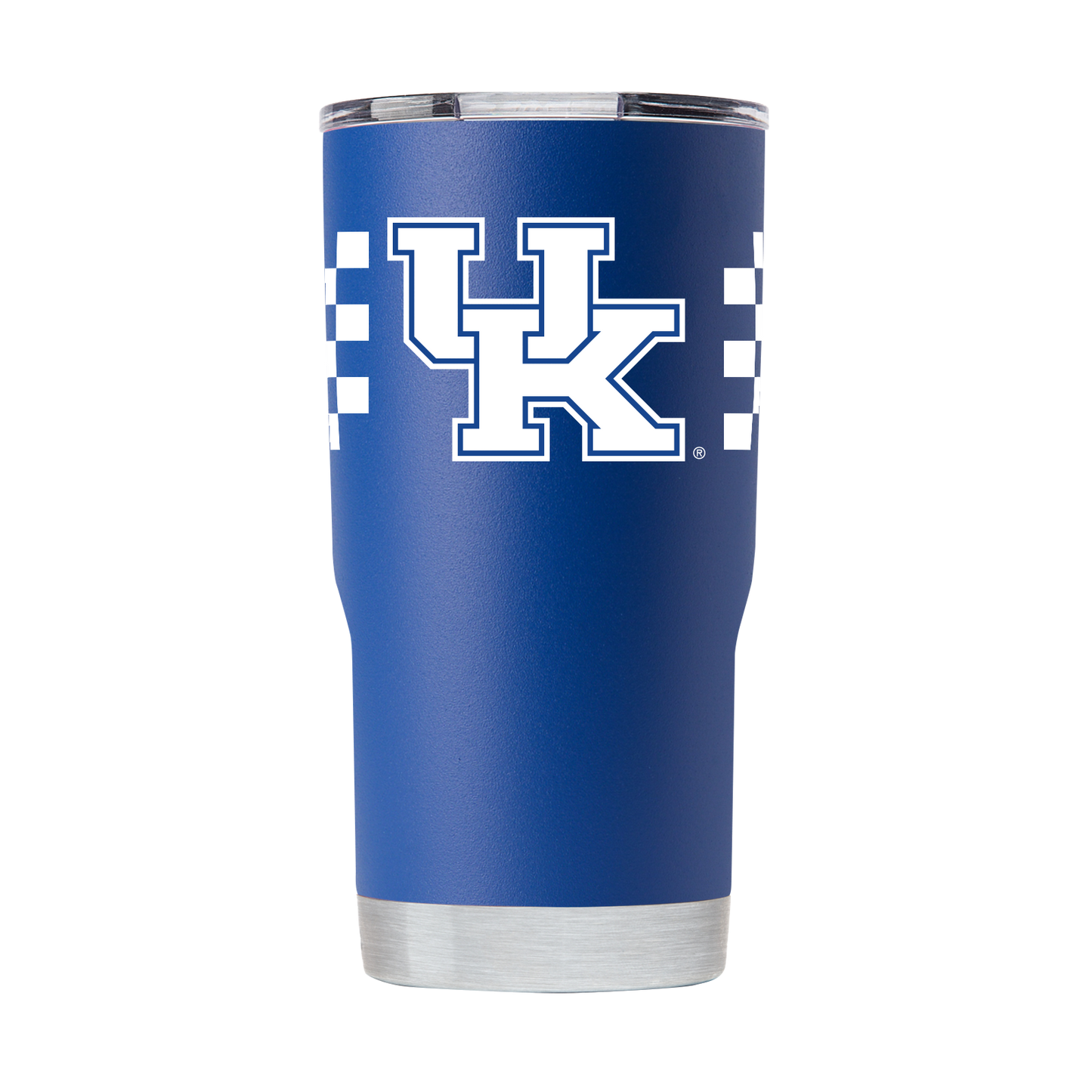 Kentucky 20oz "Checkerboard" Blue Stainless Steel Tumbler