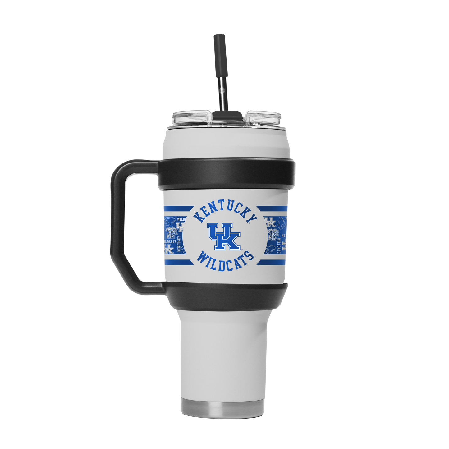Kentucky 40oz Stainless Steel Tumbler - White
