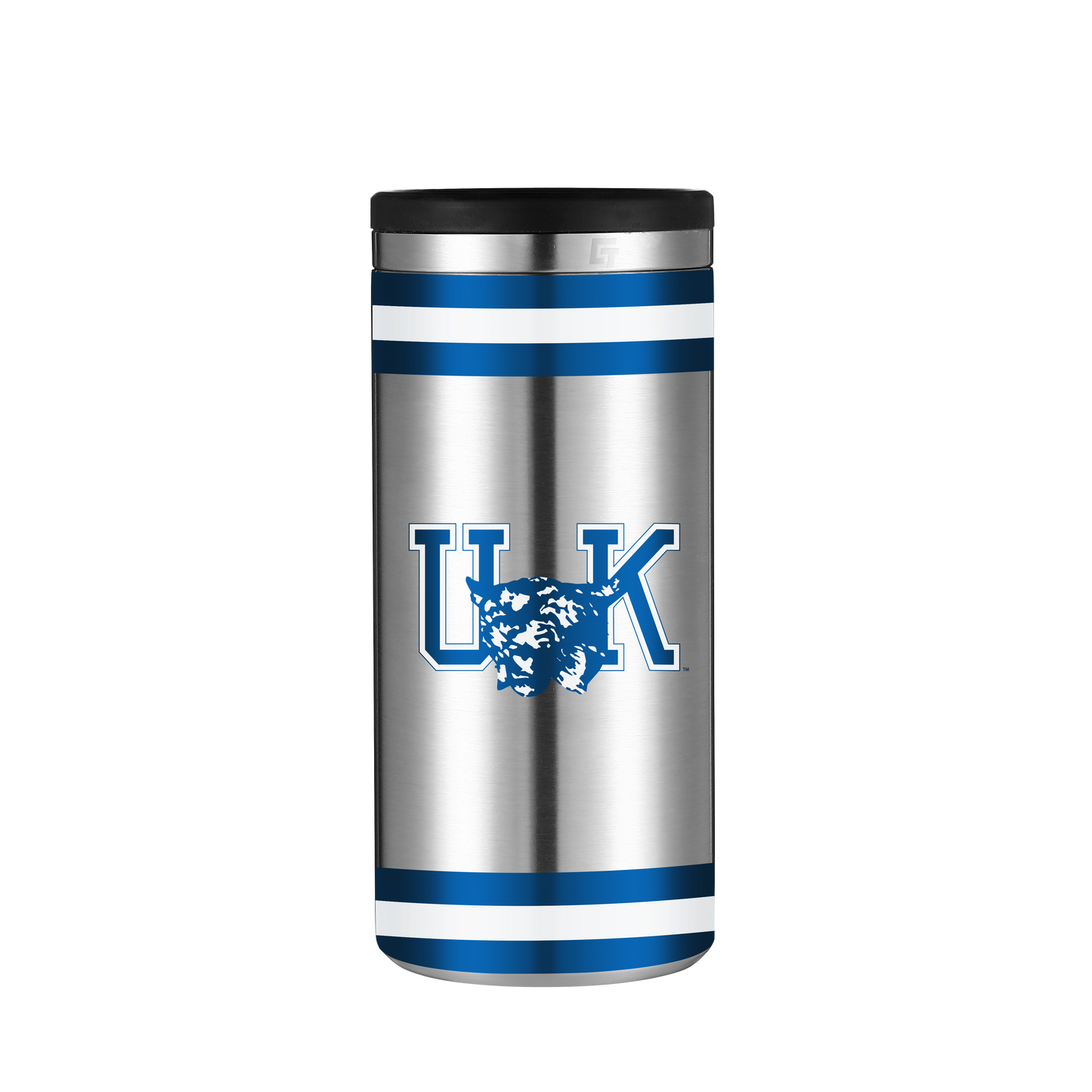 Kentucky Vault Collection Stainless Steel Skinny Can Koozie