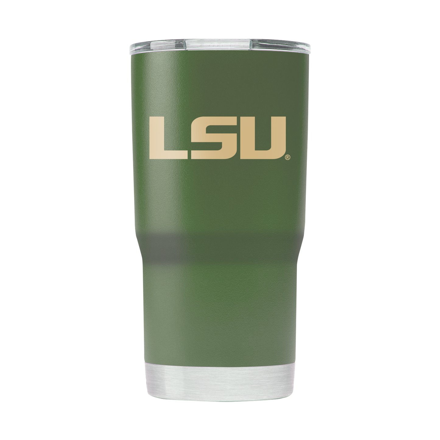 LSU 20oz Olive Green Tumbler - American Flag