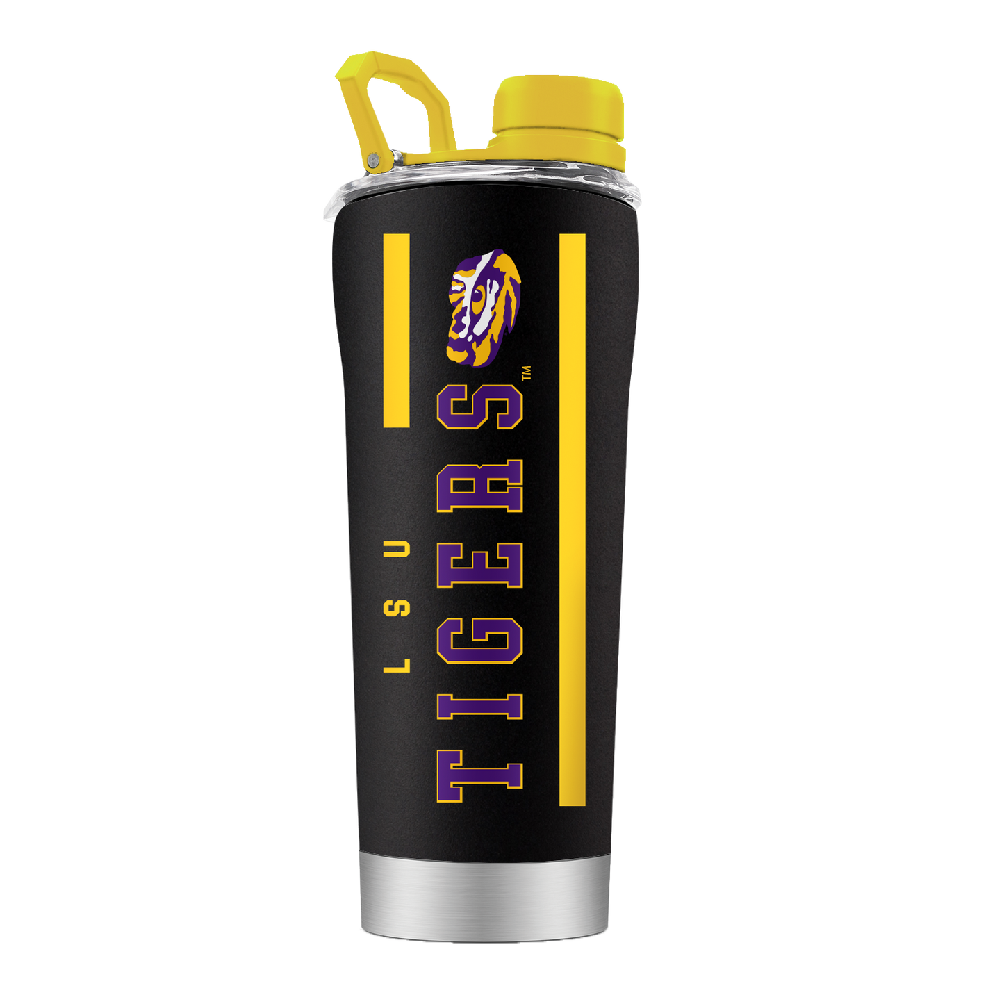 LSU Black Stainless Steel Shaker