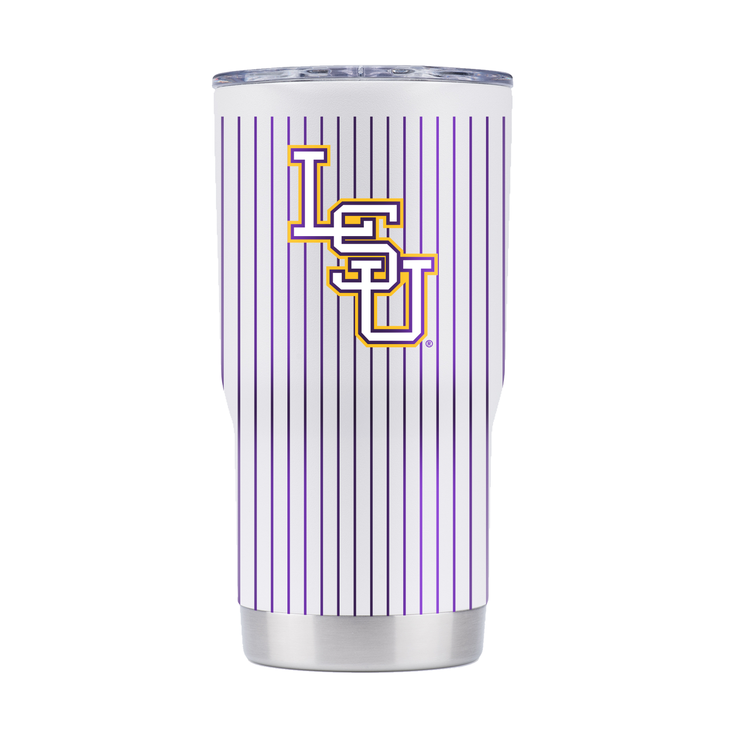 LSU 20oz Pinstripe Baseball Tumbler