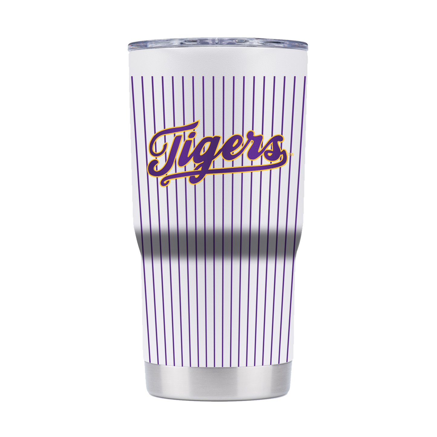 LSU 20oz "Tigers" Baseball Pinstripe Tumbler
