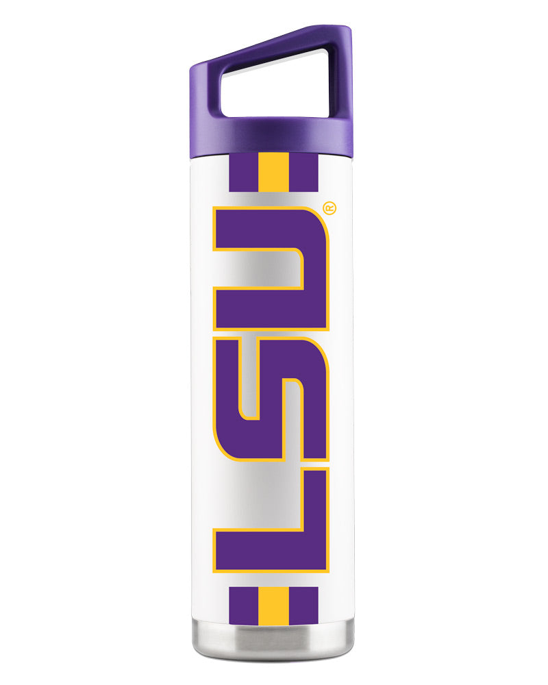 LSU 22oz White Bottle