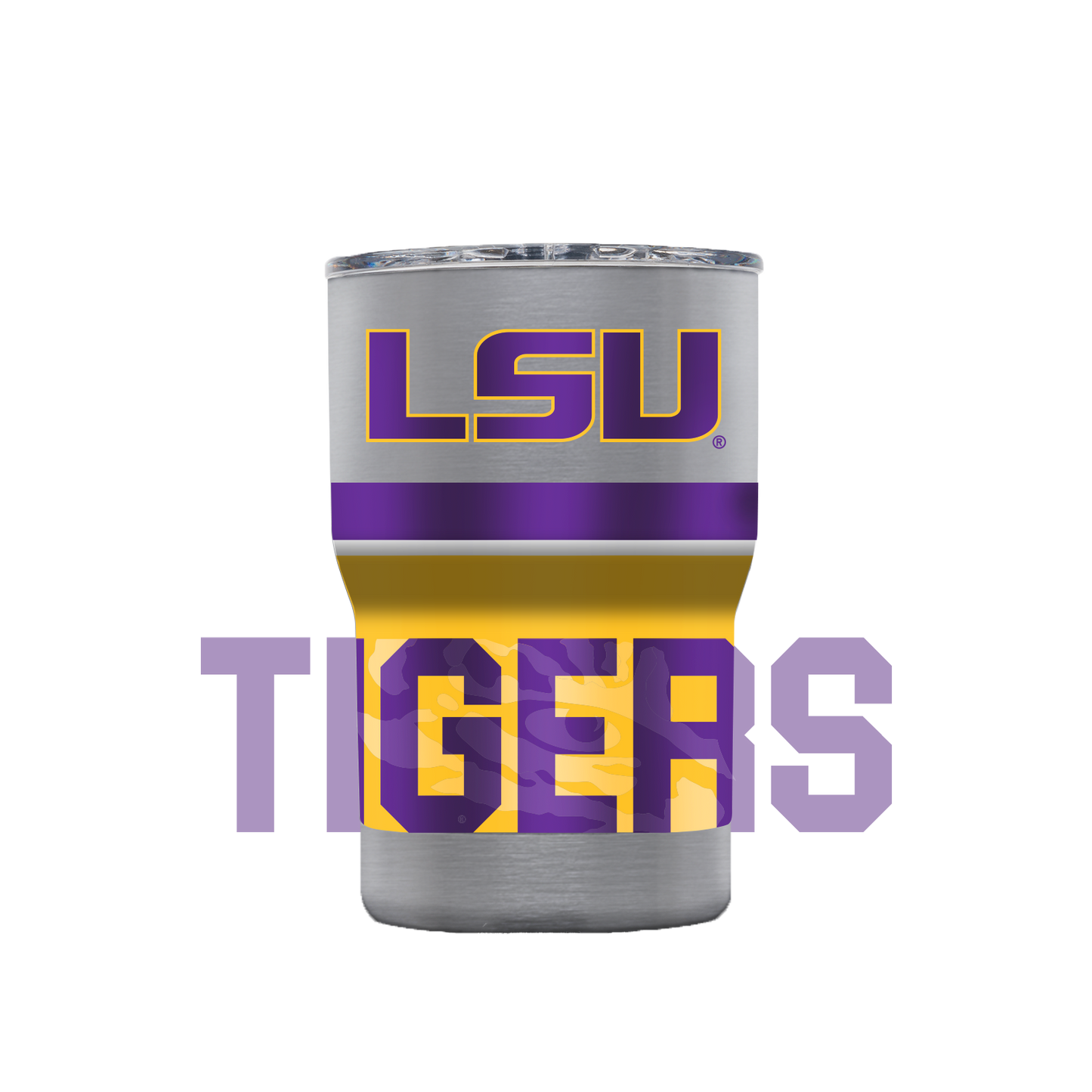 LSU Jacket 2.0 Stainless Steel Can-Bottle Cooler