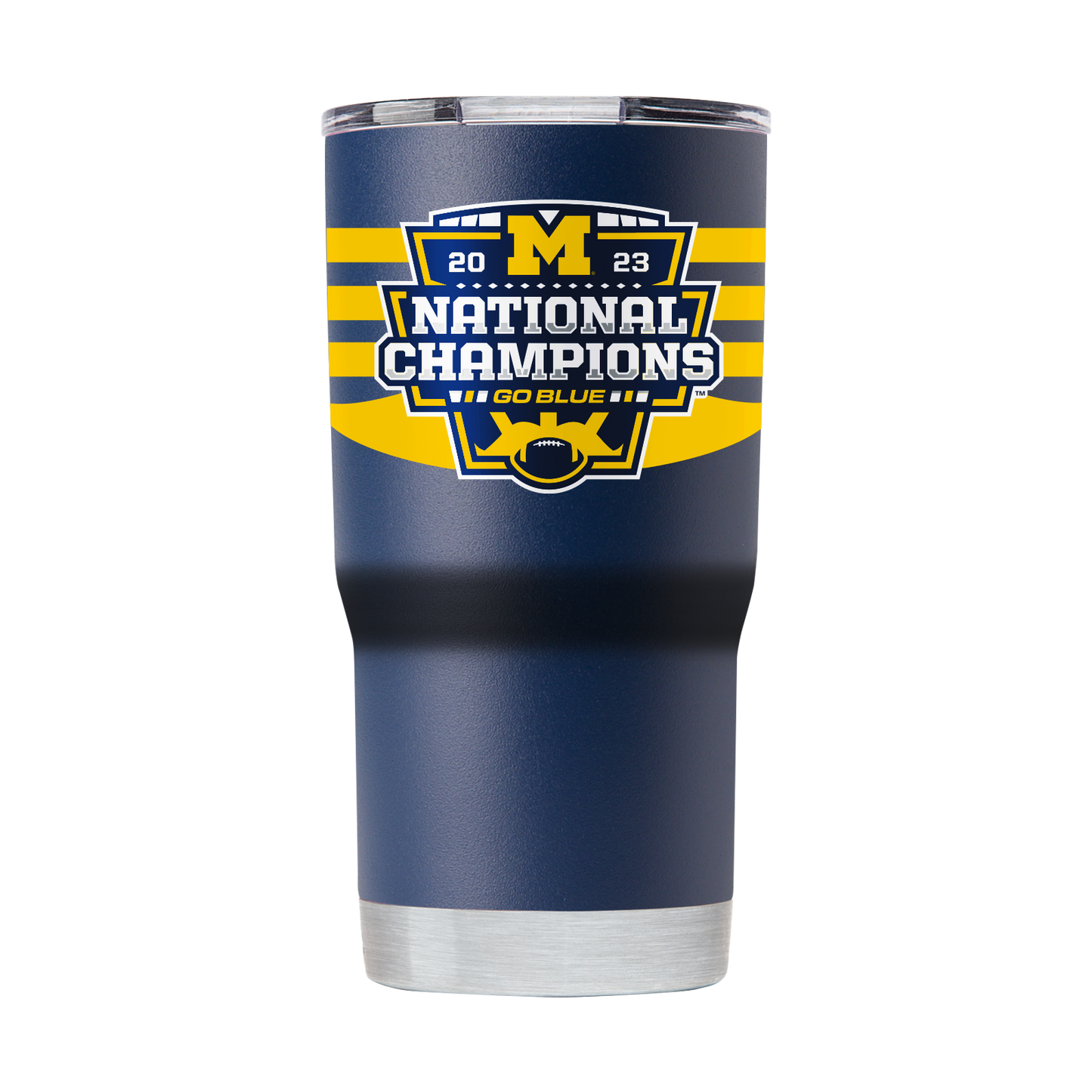 Michigan 20oz Navy Tumbler 2023 National Champs