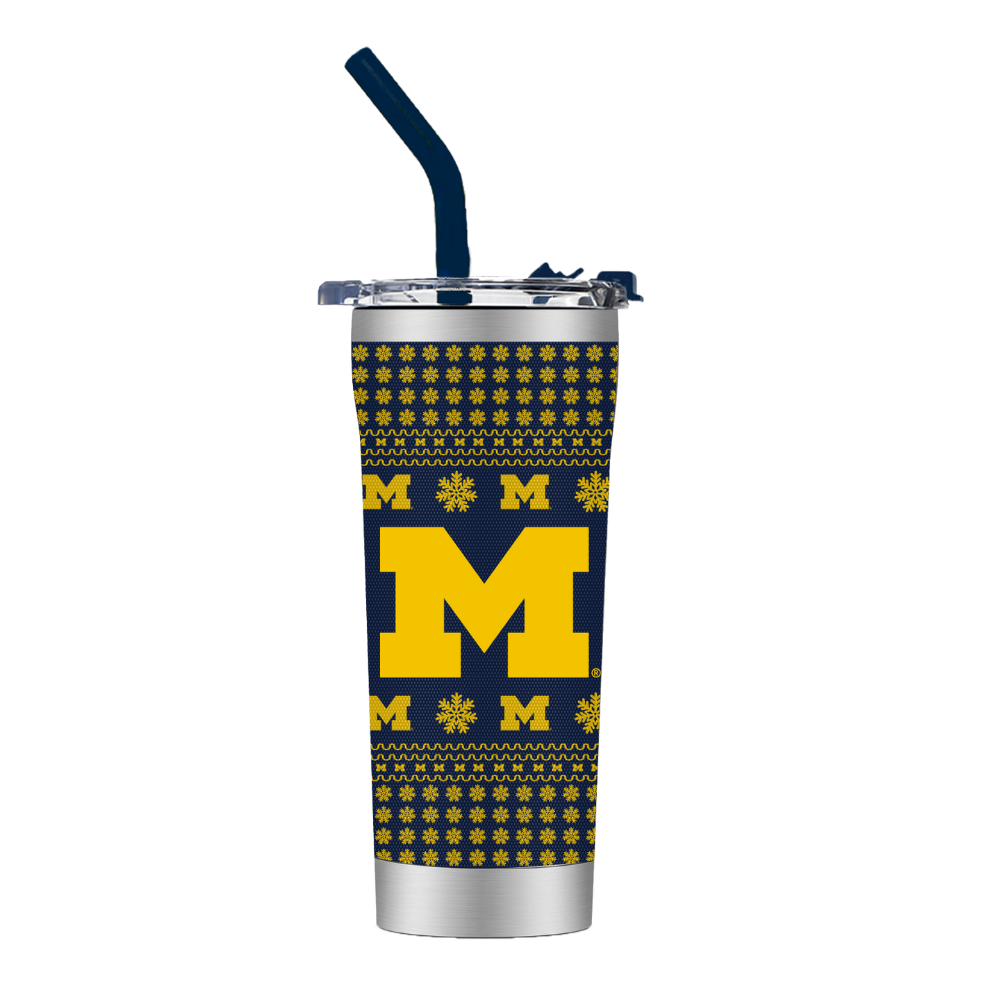 Michigan Straw Tumbler - Christmas Collection