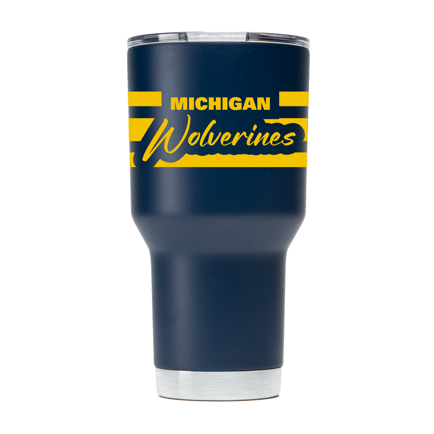 Michigan 30oz Navy Script Tumbler