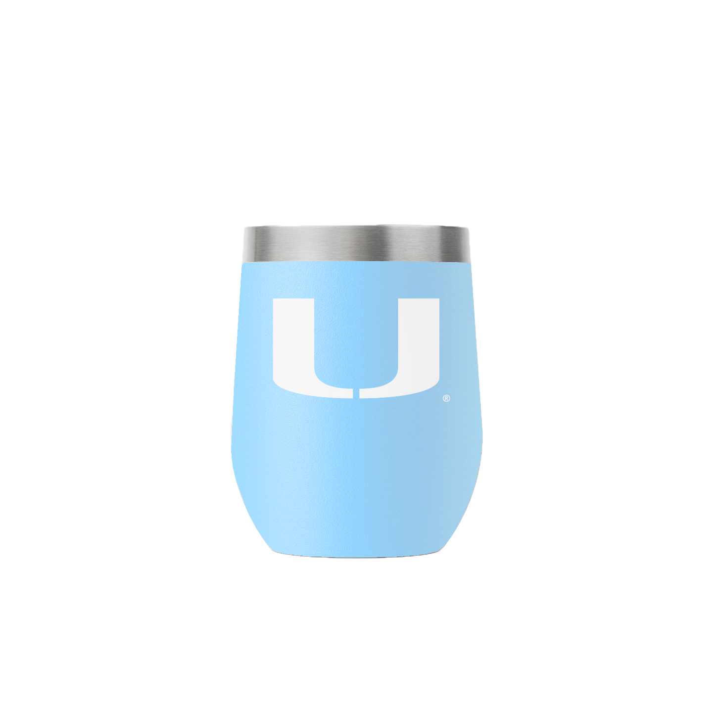 Miami 12oz Stemless Light Blue Tumbler