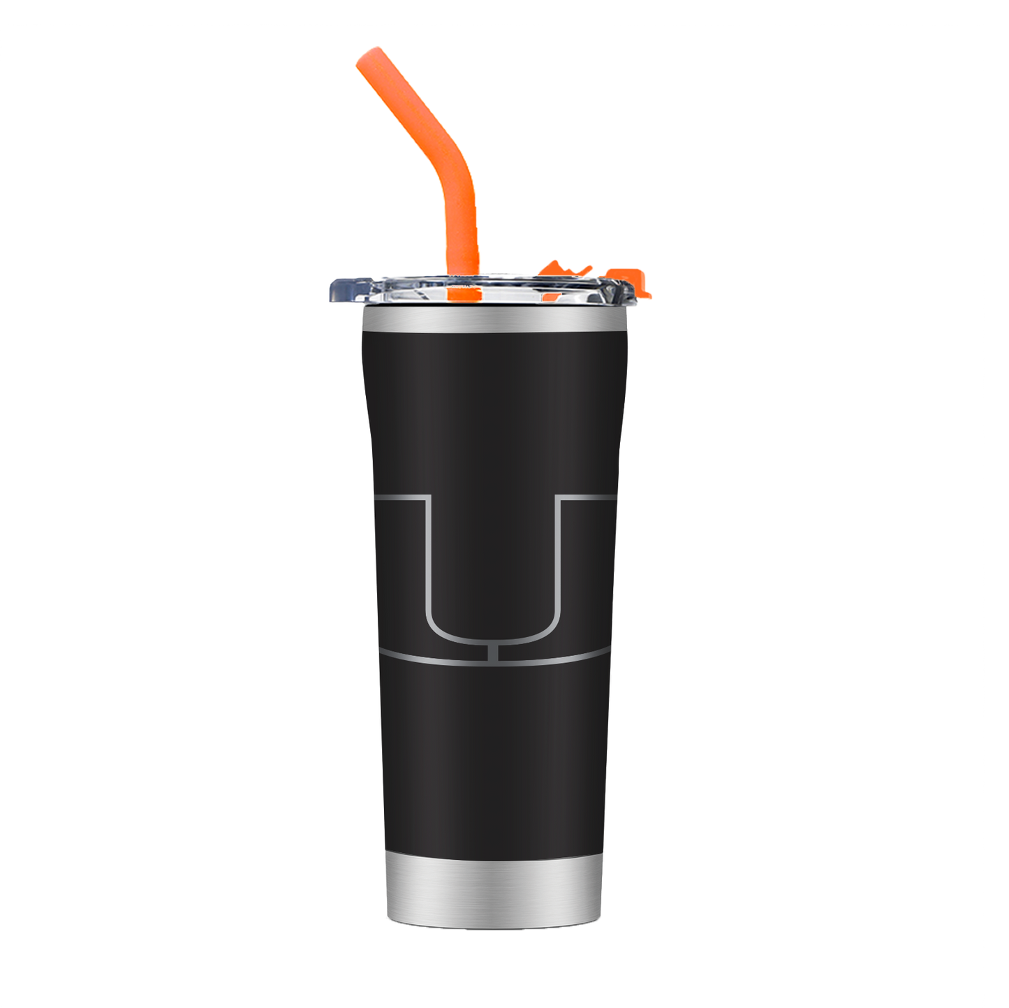 Miami Black Straw Tumbler