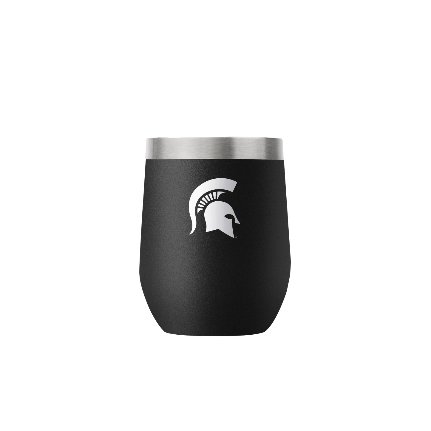 Michigan State 12oz Stemless Black Tumbler
